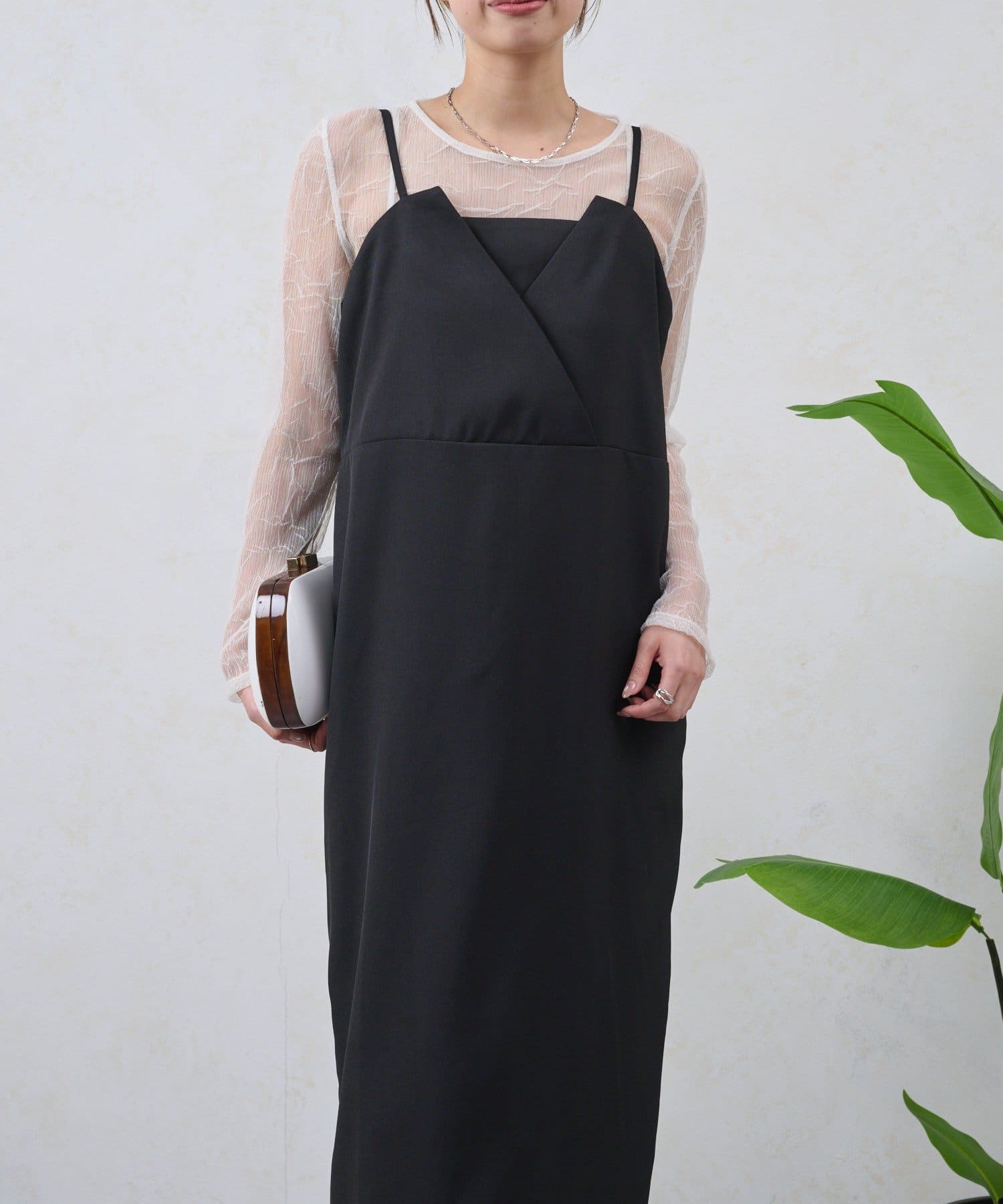 Jena　espace merveilleux(ジェナ　エスパスメルヴェイユ) ギャザーレースセットワンピース