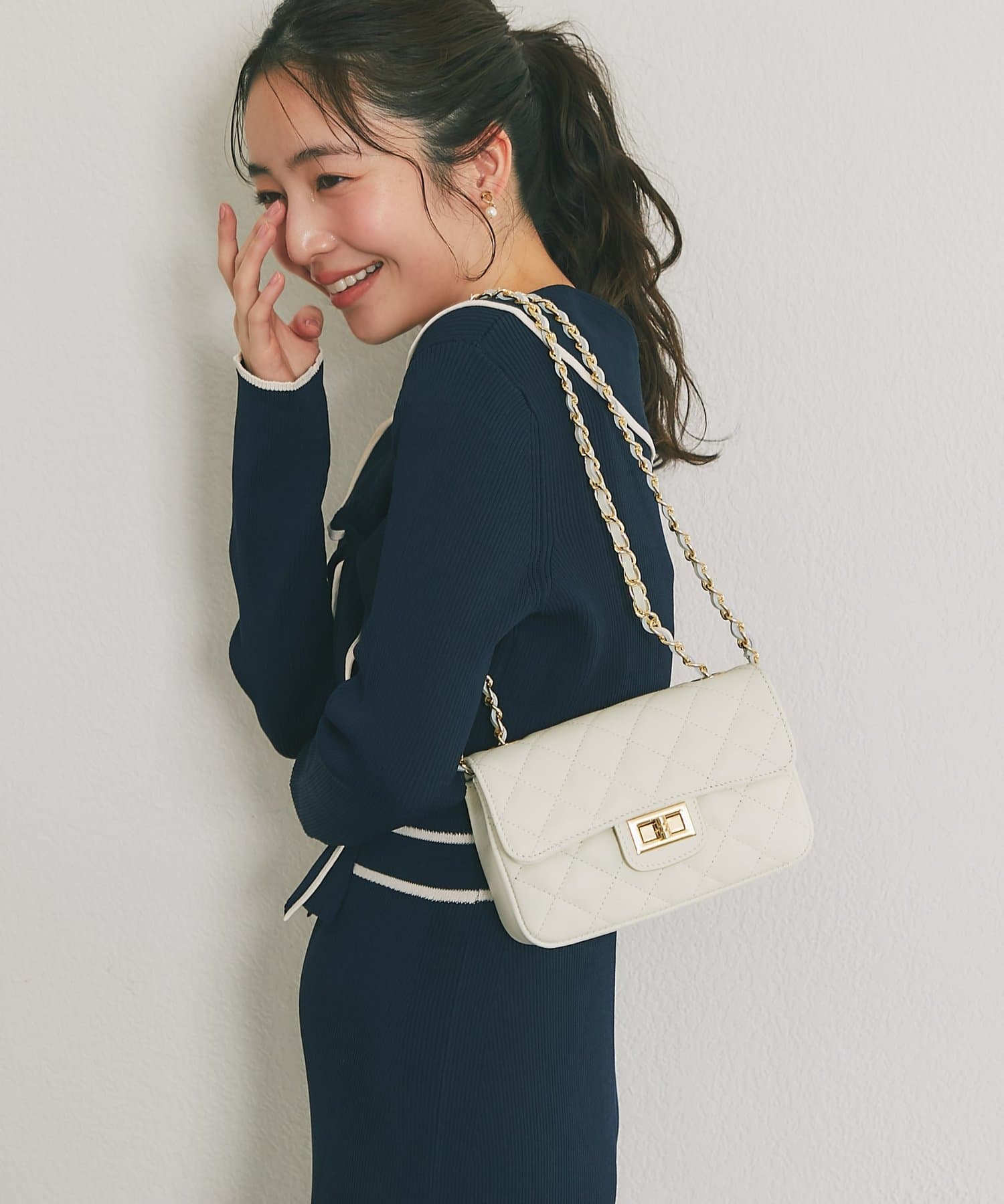 La boutique BonBon(ラブティックボンボン) オウレンティ/キルティングチェーンバッグ