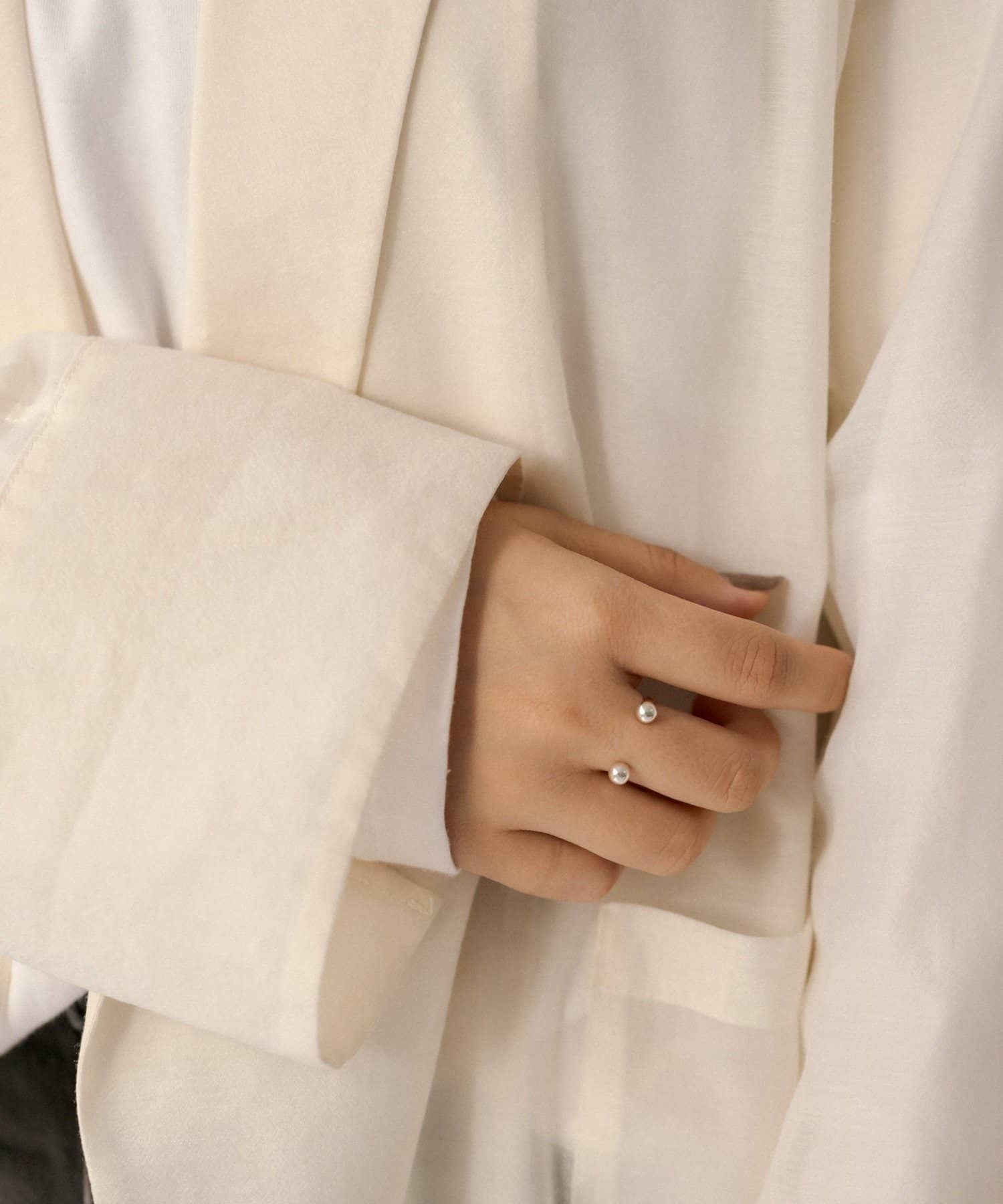 ear PAPILLONNER(イア パピヨネ) 《スターリングシルバー使用》テントテンリングセット