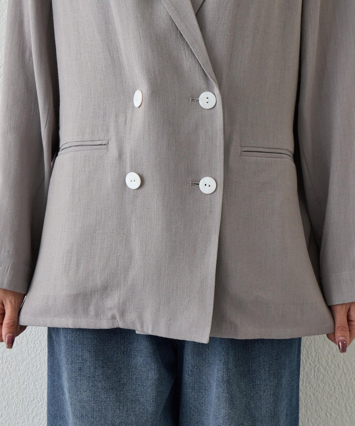 Jena　espace merveilleux(ジェナ　エスパスメルヴェイユ) 【WEB限定】メッシュWボタンジャケット