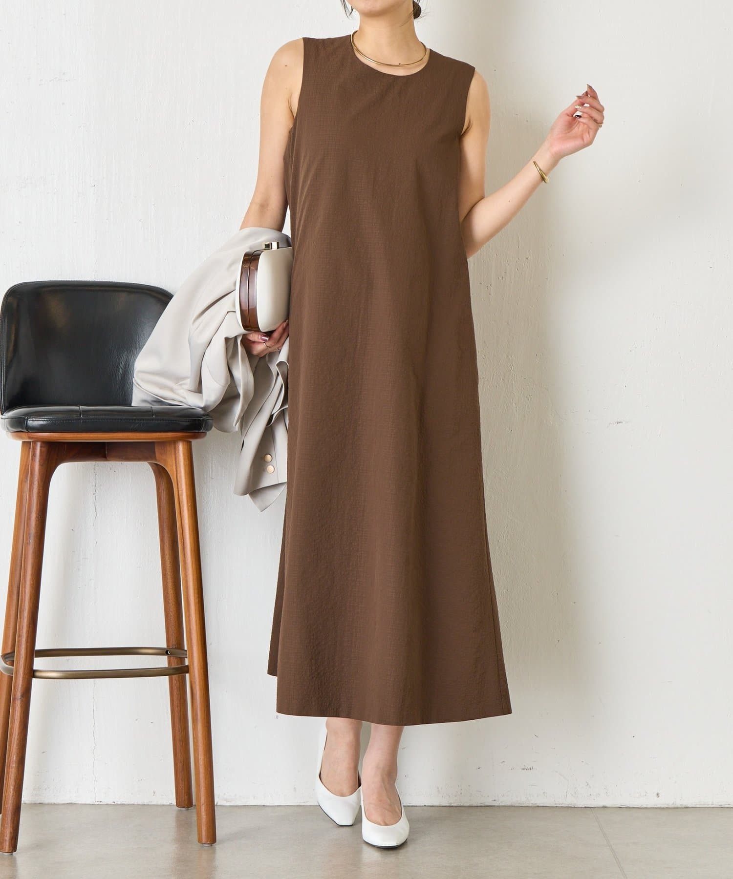 Jena　espace merveilleux(ジェナ　エスパスメルヴェイユ) サッカーノースリワンピース