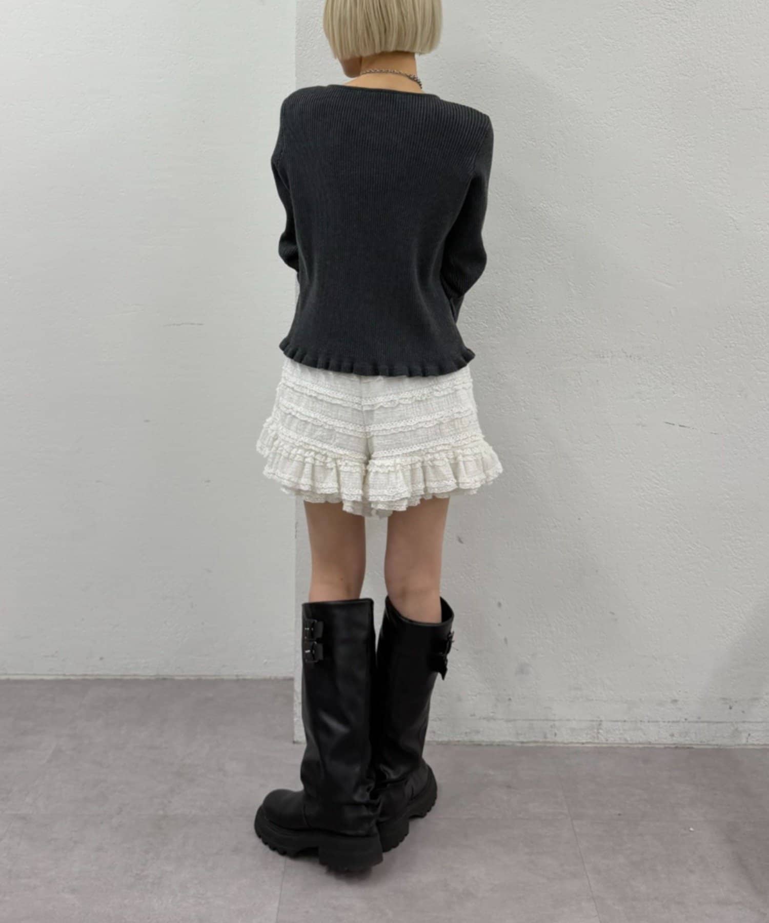 w closet(ダブルクローゼット) マルチWAYフリルカーディガン