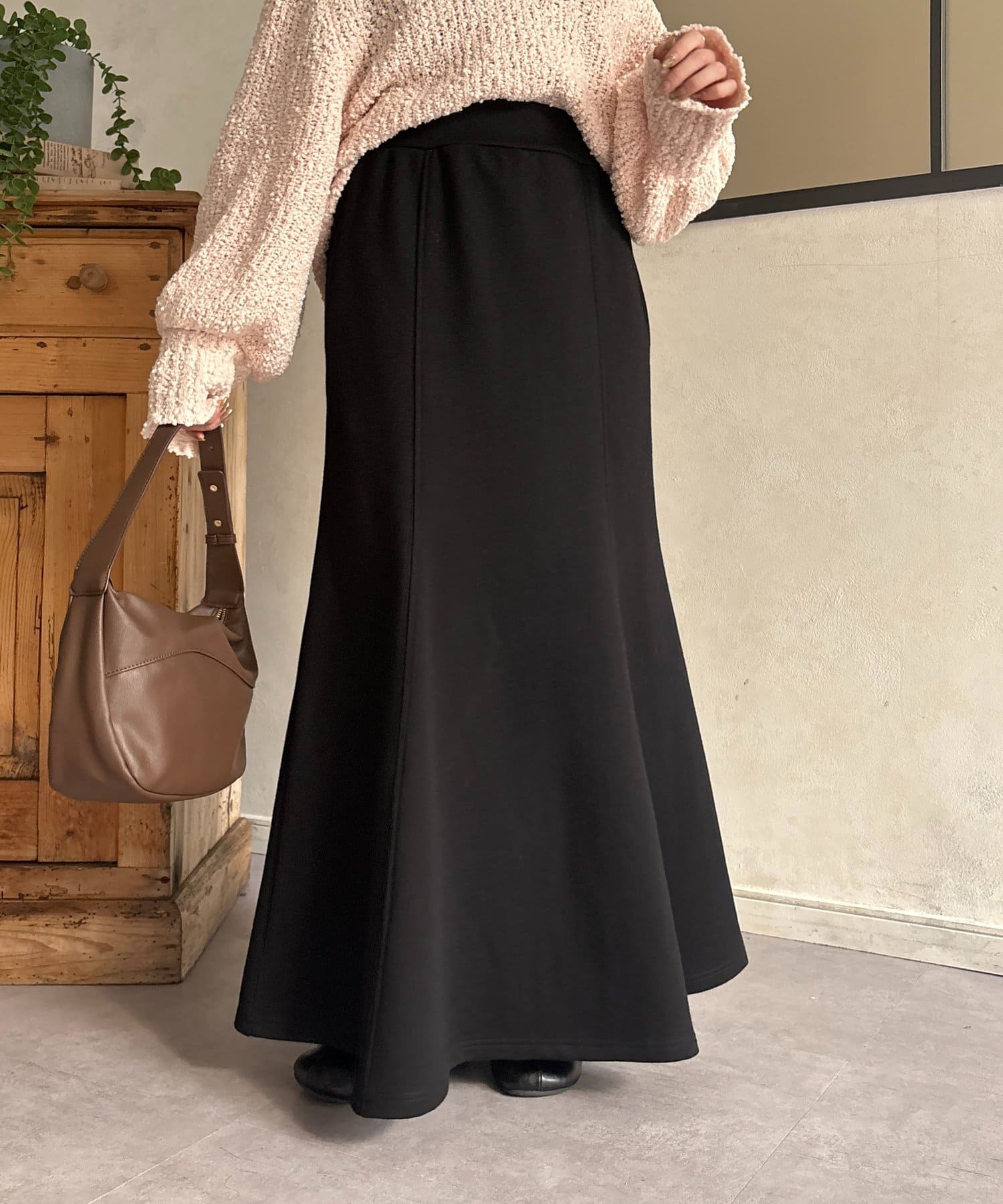 Thevon.(ゼヴォン) 裏毛Iラインマーメイドスカート