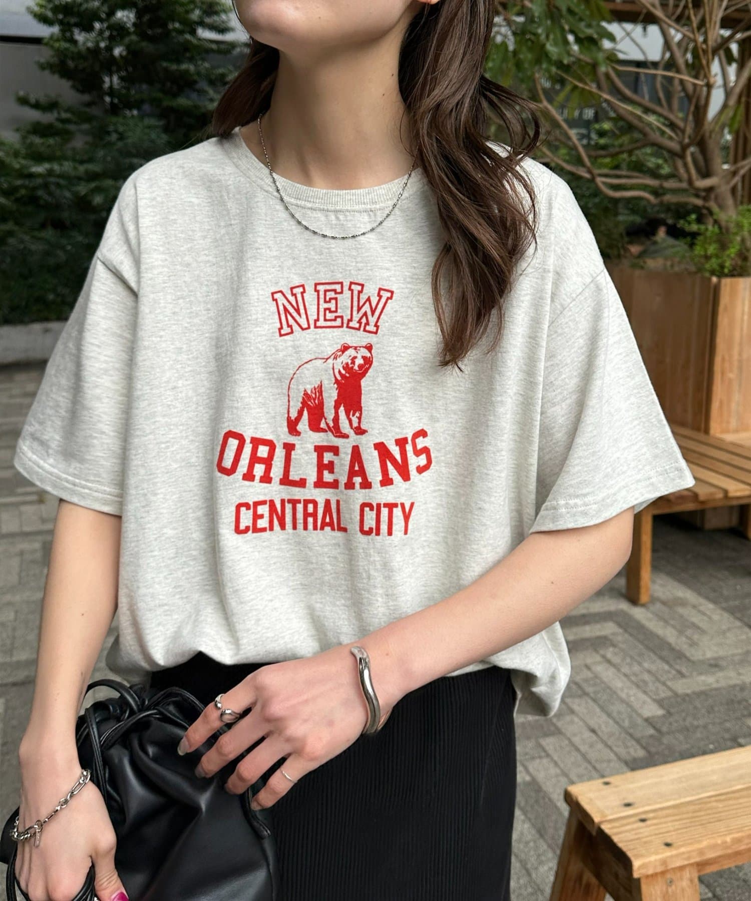 DISCOAT(ディスコート) 【Enlude】アニマルカレッジロゴT《ユニセックス》