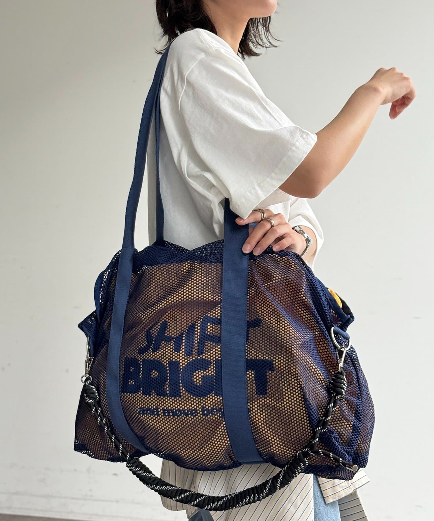 CPCM(シーピーシーエム) メッシュパラコードショルダートート