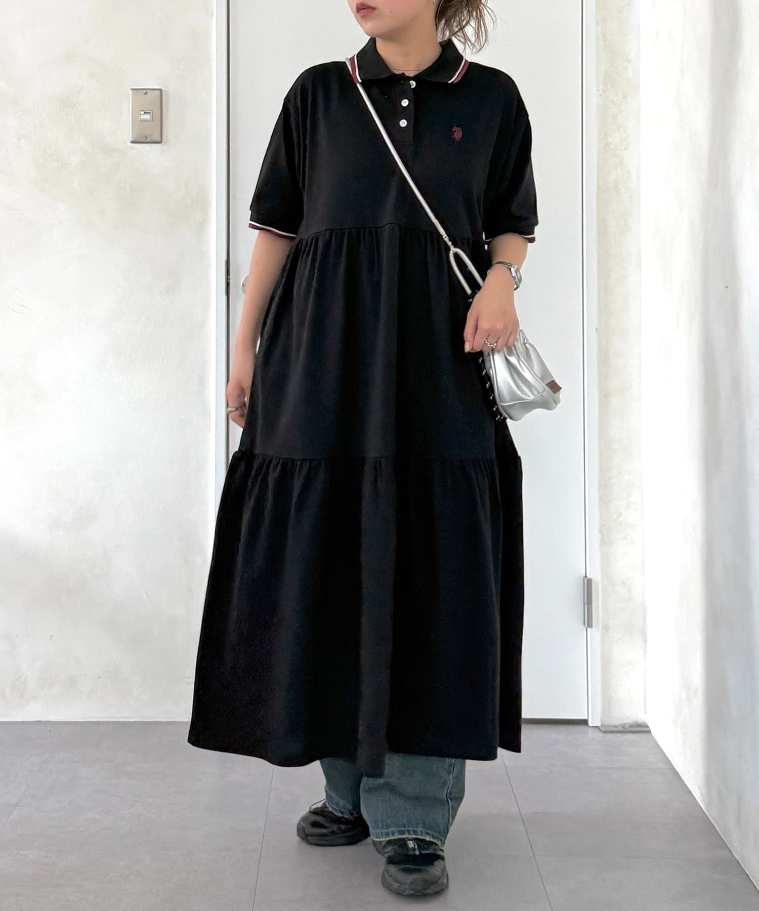 CPCM(シーピーシーエム) 【U.S. POLO ASSN.】鹿の子ポロワンピース