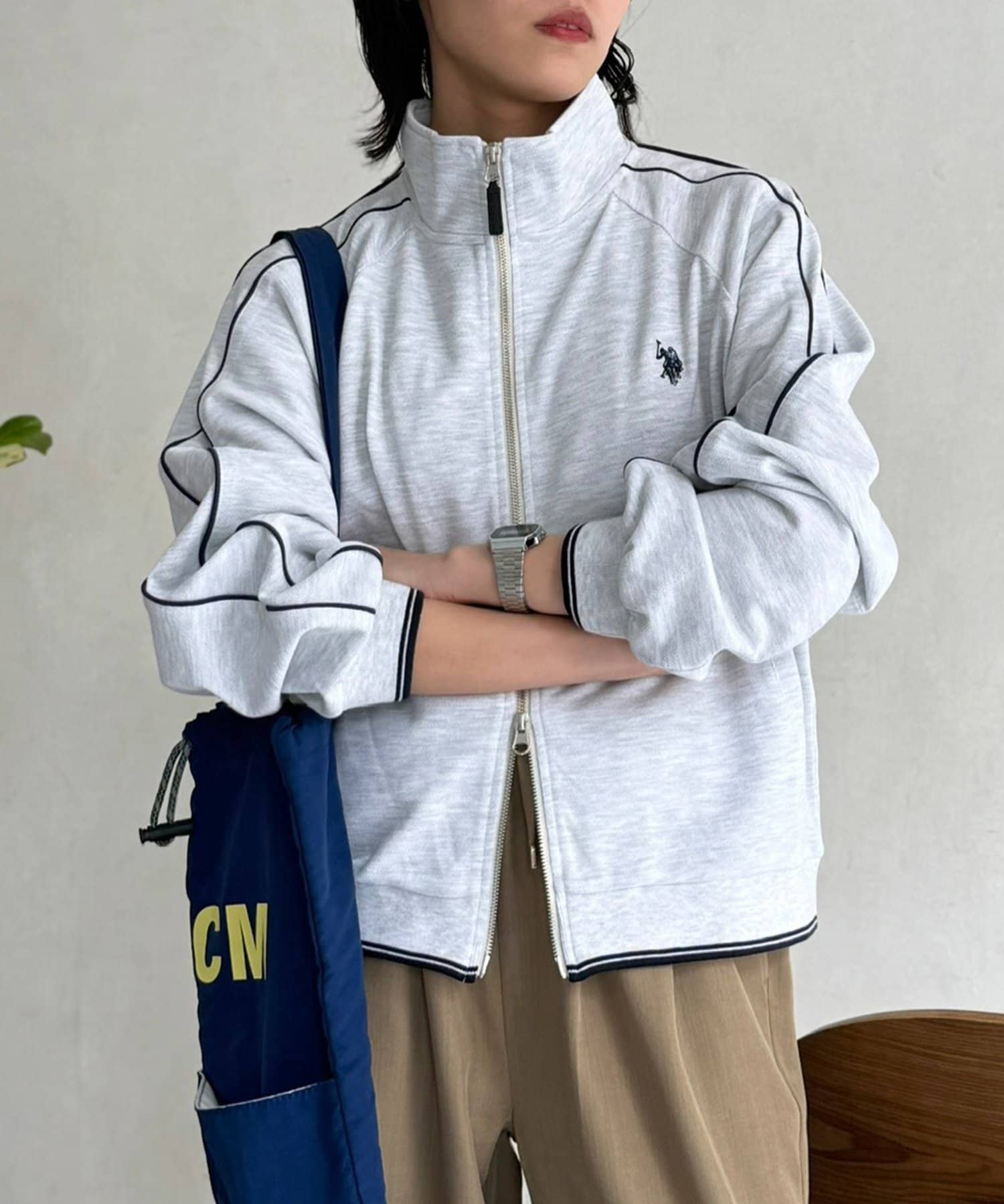 CPCM(シーピーシーエム) 【U.S. POLO ASSN.】鹿の子トラックジャケット