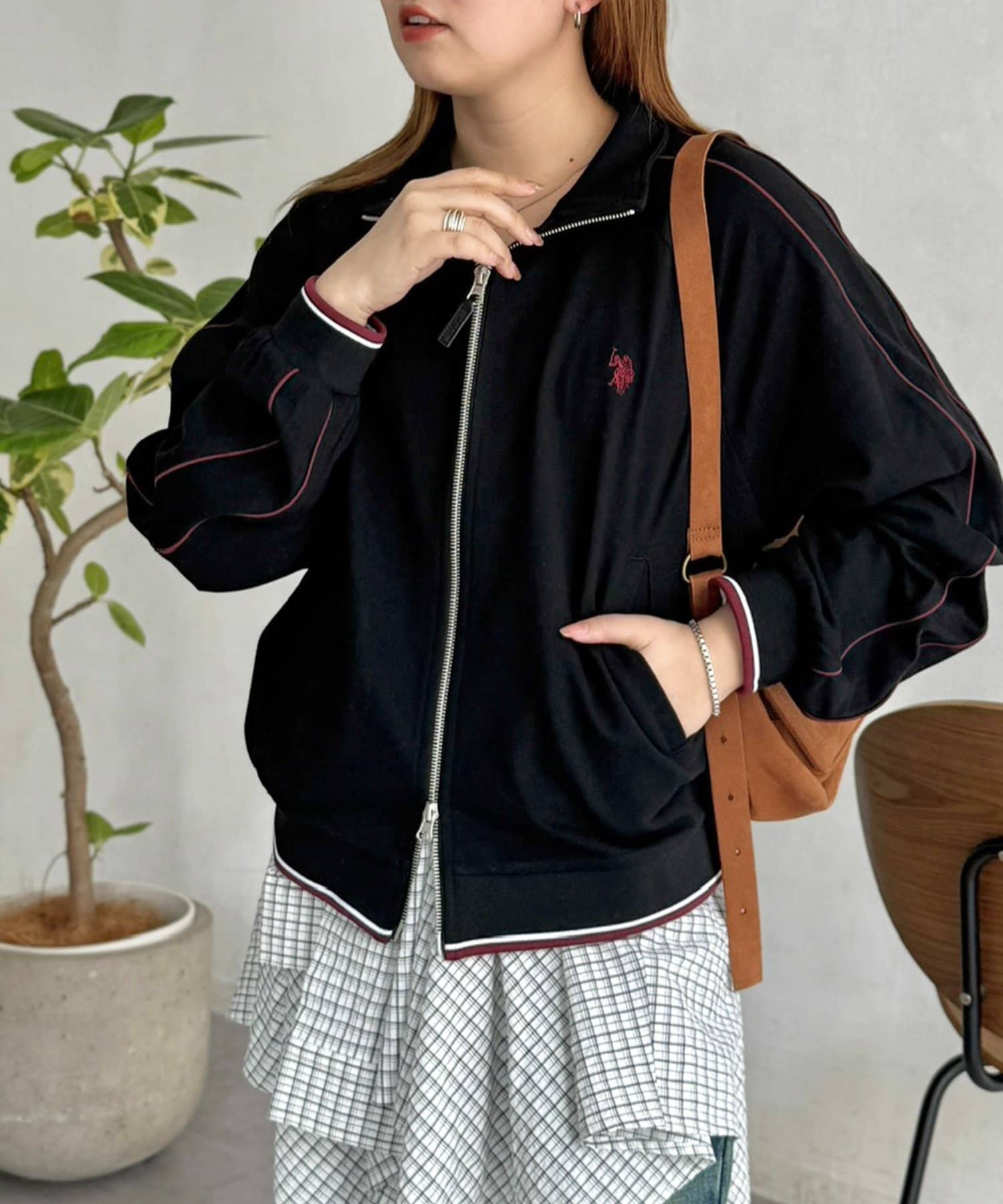 CPCM(シーピーシーエム) 【U.S. POLO ASSN.】鹿の子トラックジャケット