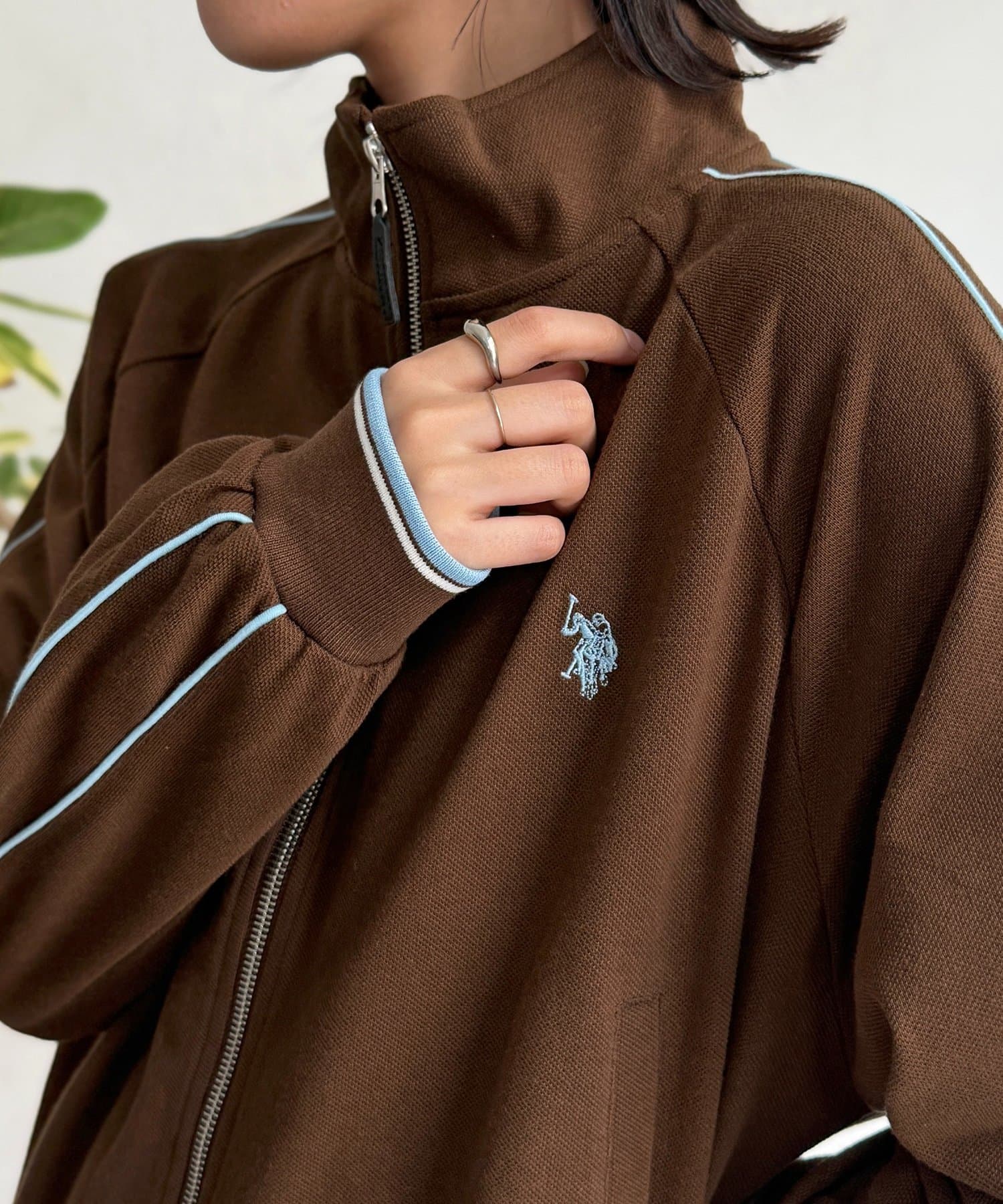 CPCM(シーピーシーエム) 【U.S. POLO ASSN.】鹿の子トラックジャケット