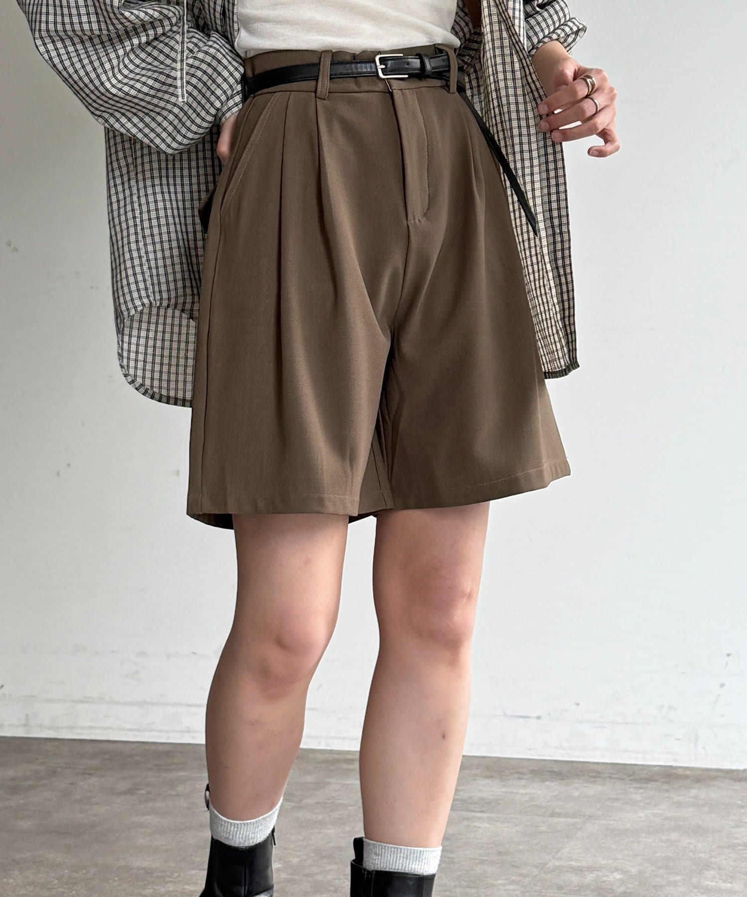 CPCM(シーピーシーエム) ベルト付きショートパンツ