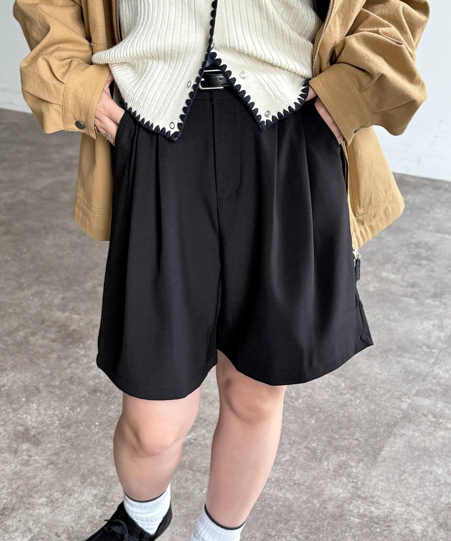 CPCM(シーピーシーエム) ベルト付きショートパンツ