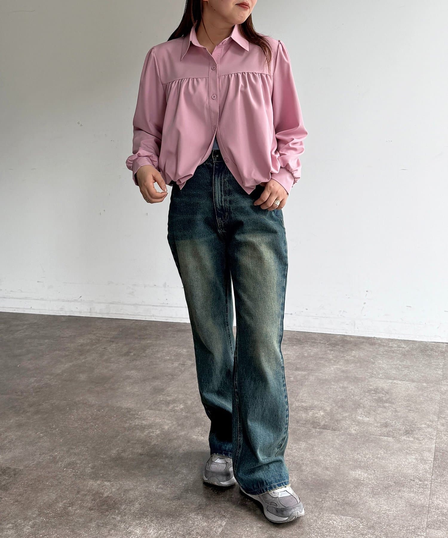 CPCM(シーピーシーエム) 短丈バルーンシャツ