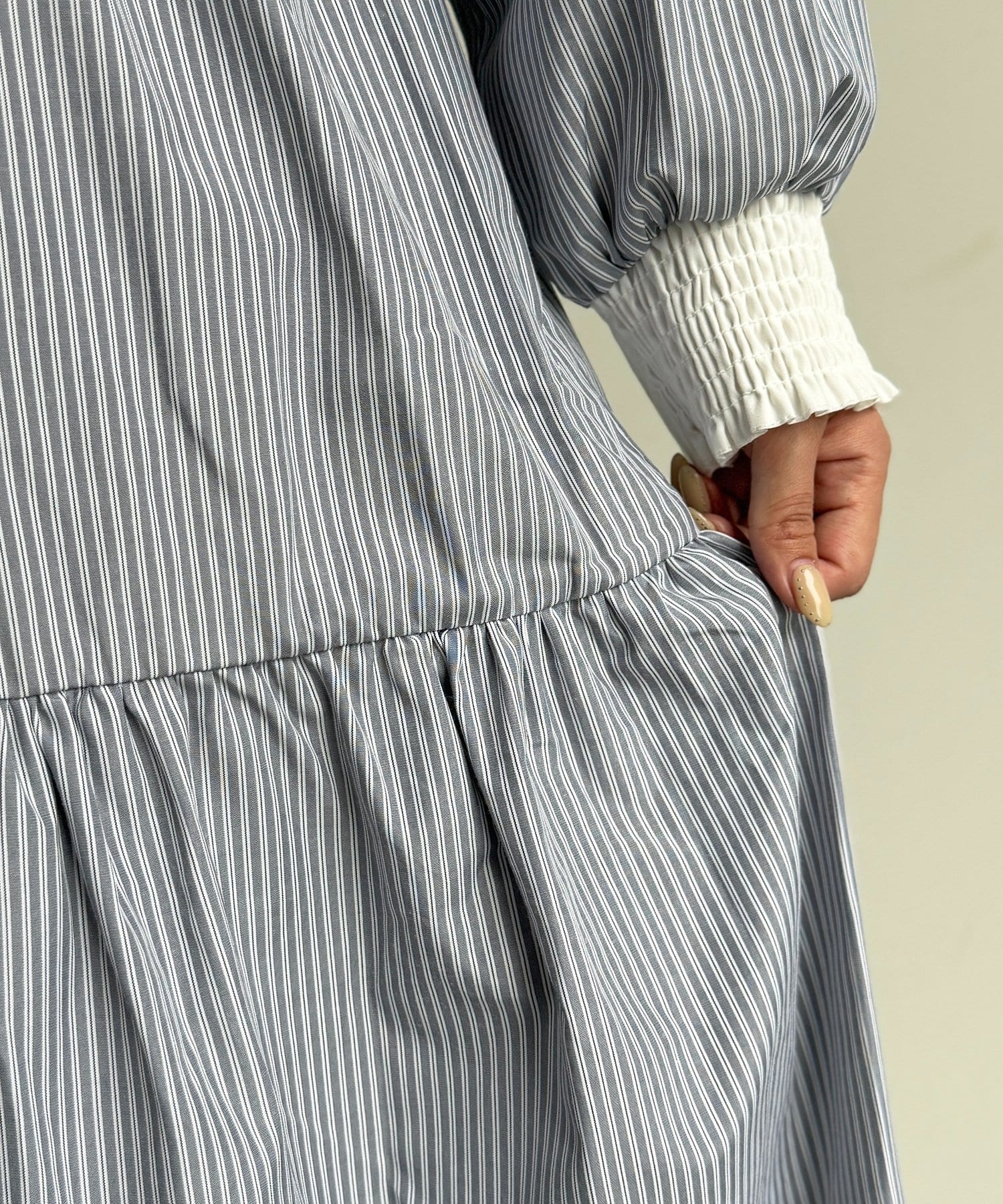 CPCM(シーピーシーエム) 【PENNEYS】ティアードシャツワンピース