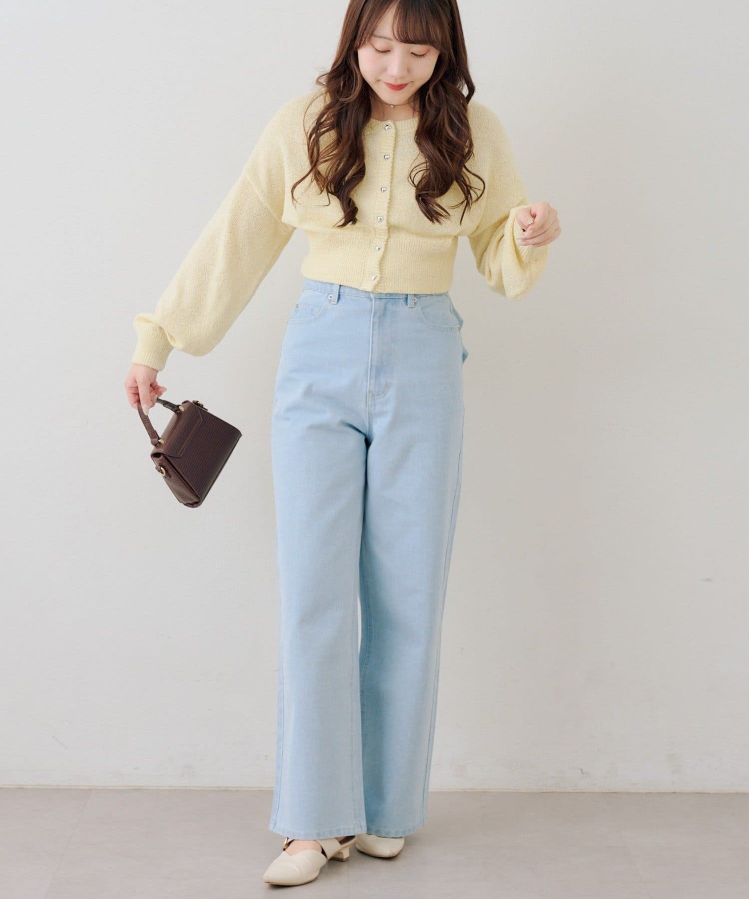 Remind me and forever(リマインドミーアンドフォーエバー) 後リボンストレートデニム