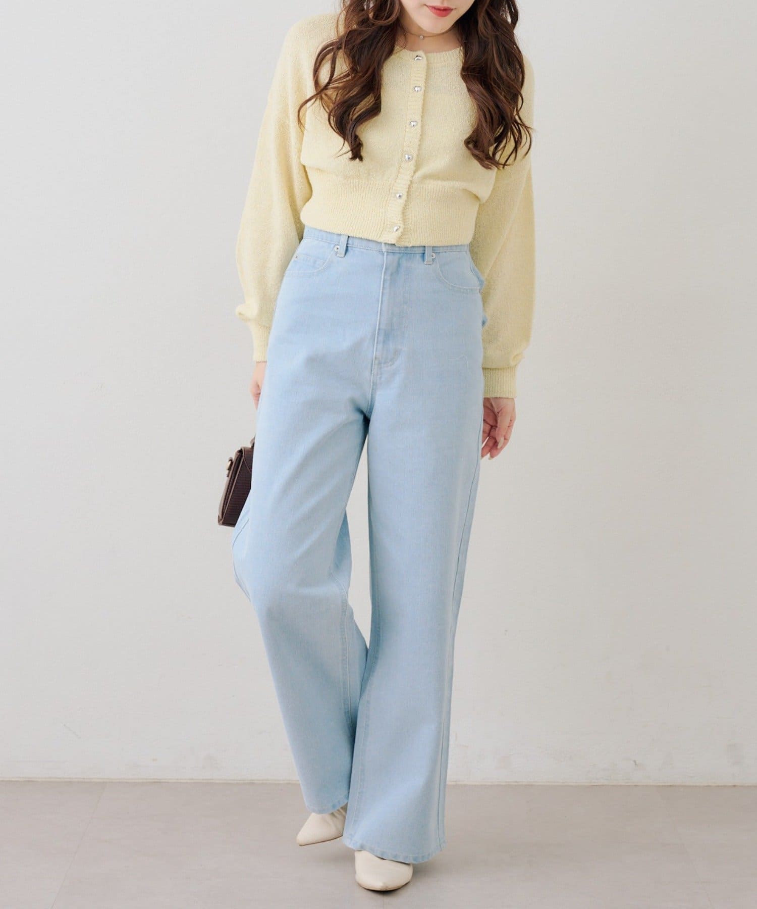 Remind me and forever(リマインドミーアンドフォーエバー) 後リボンストレートデニム