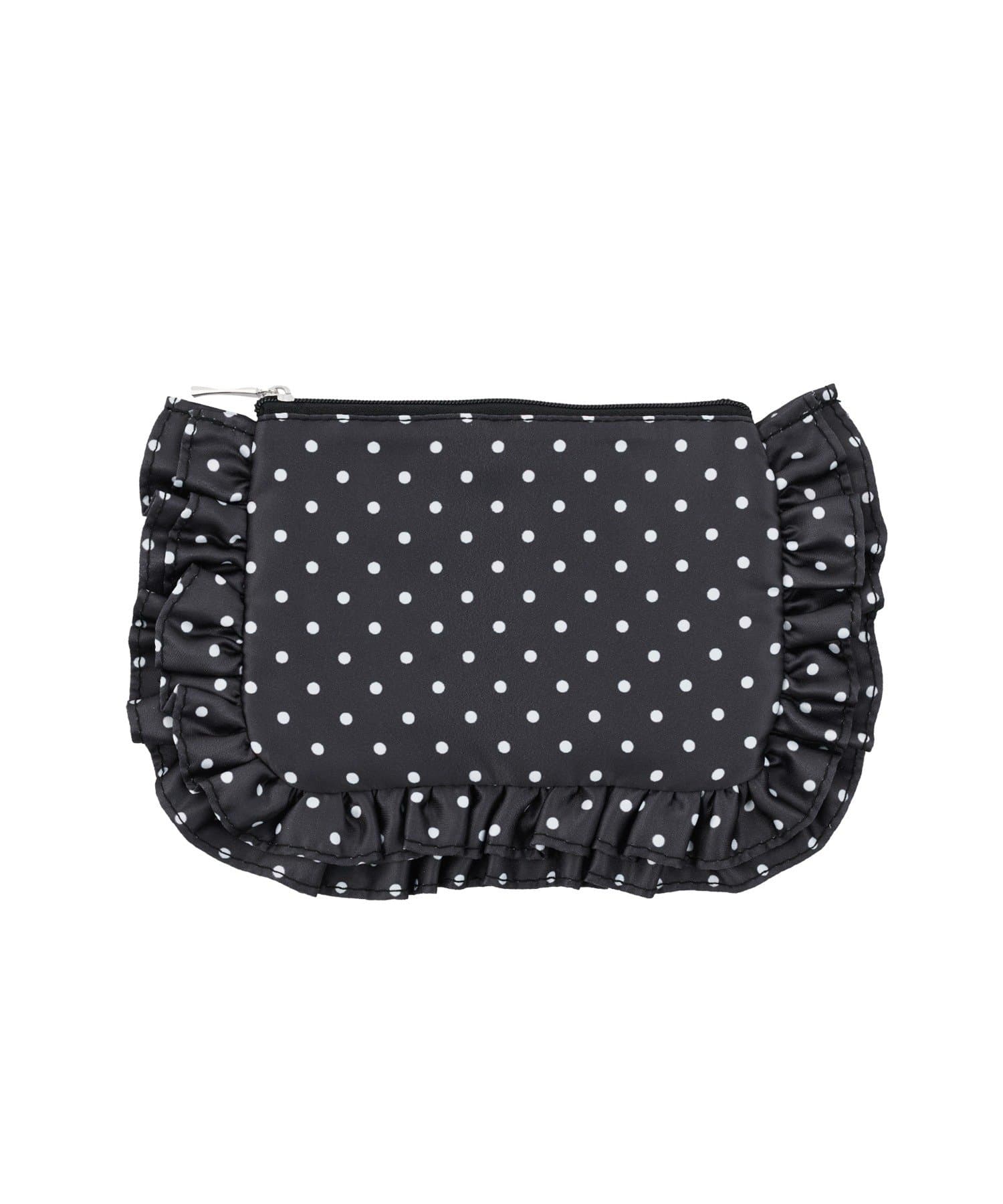3COINS(スリーコインズ) ドットダブルフリルポーチ