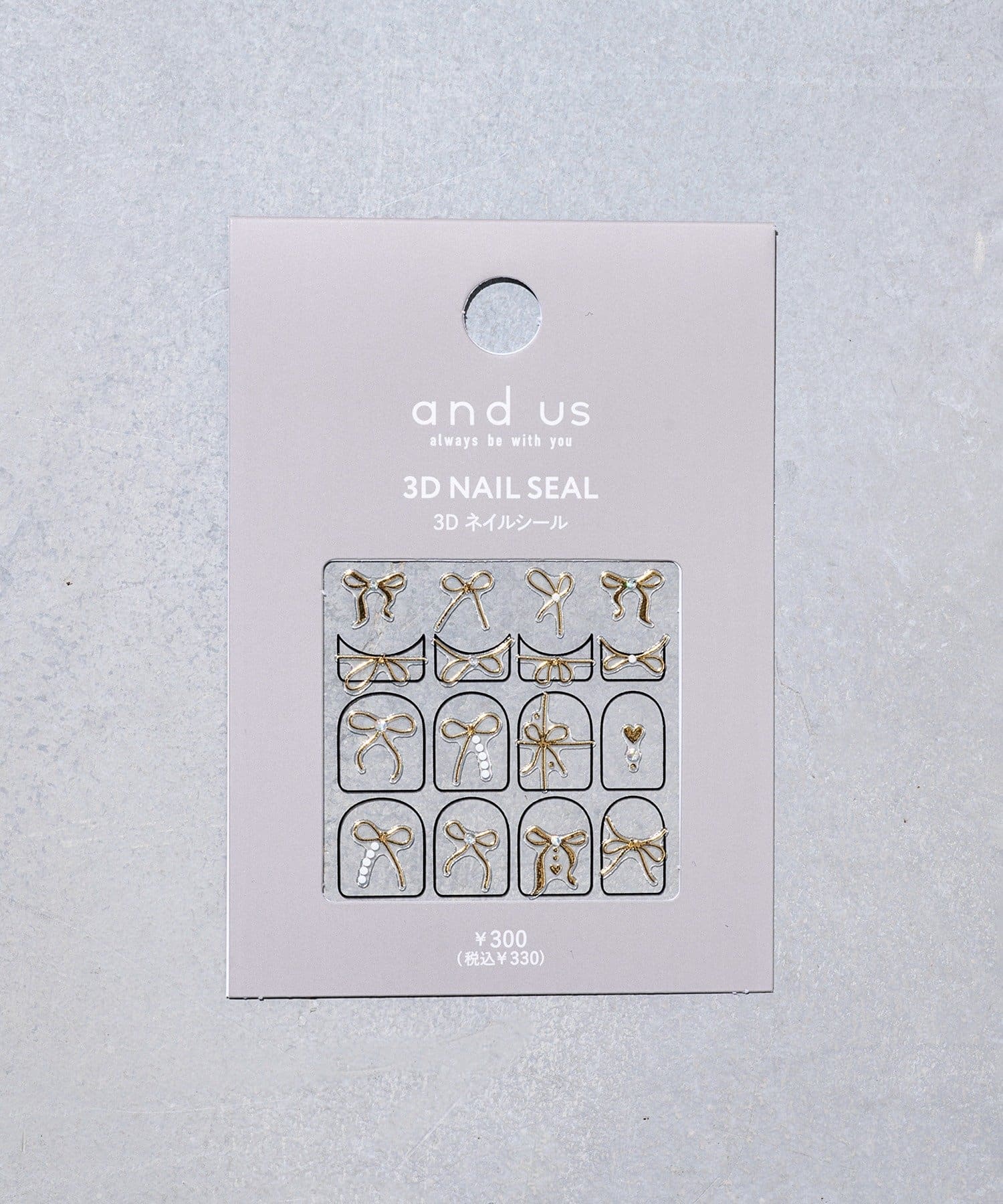 3COINS(スリーコインズ) 3Dネイルシール／and us