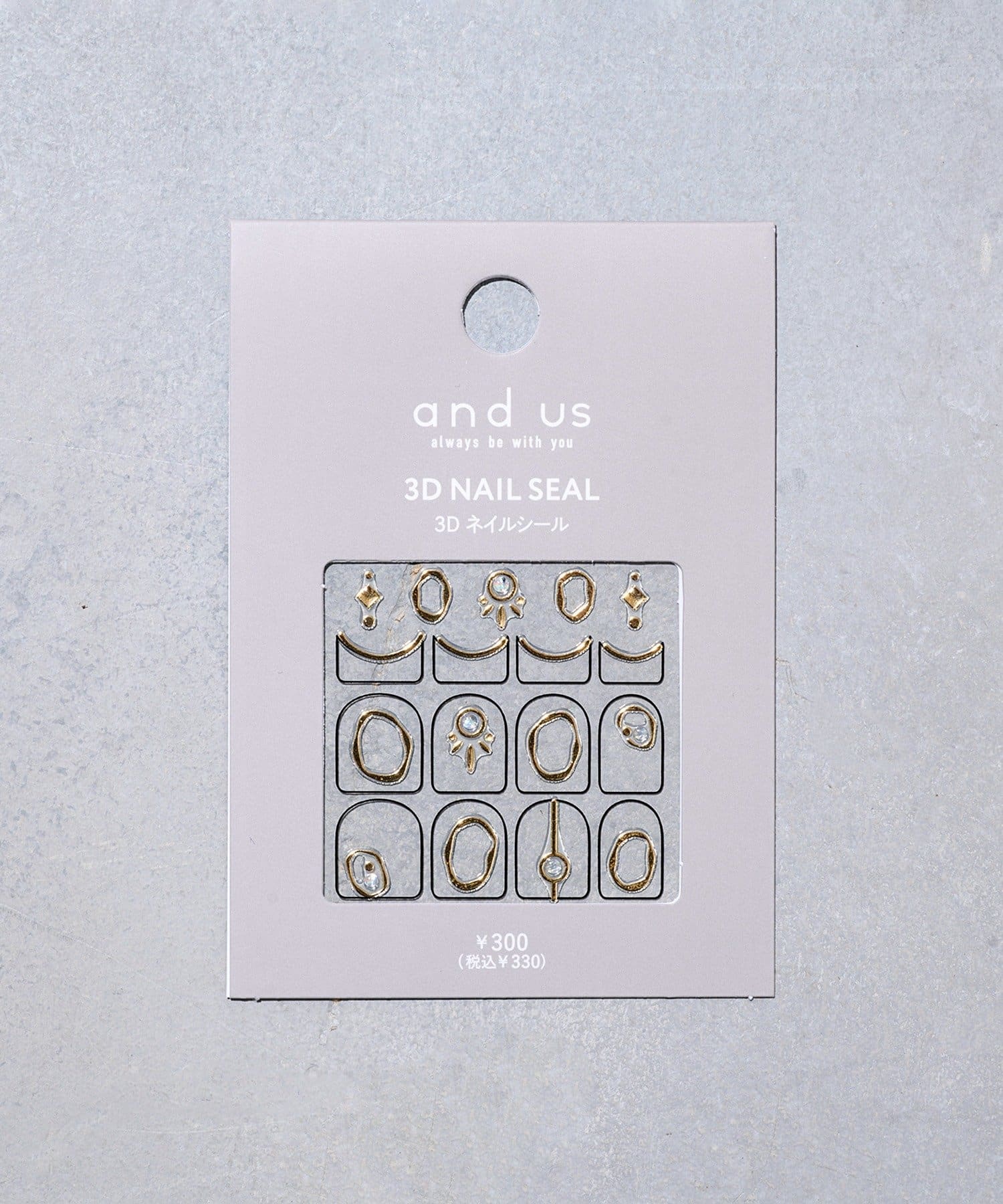 3COINS(スリーコインズ) 3Dネイルシール／and us