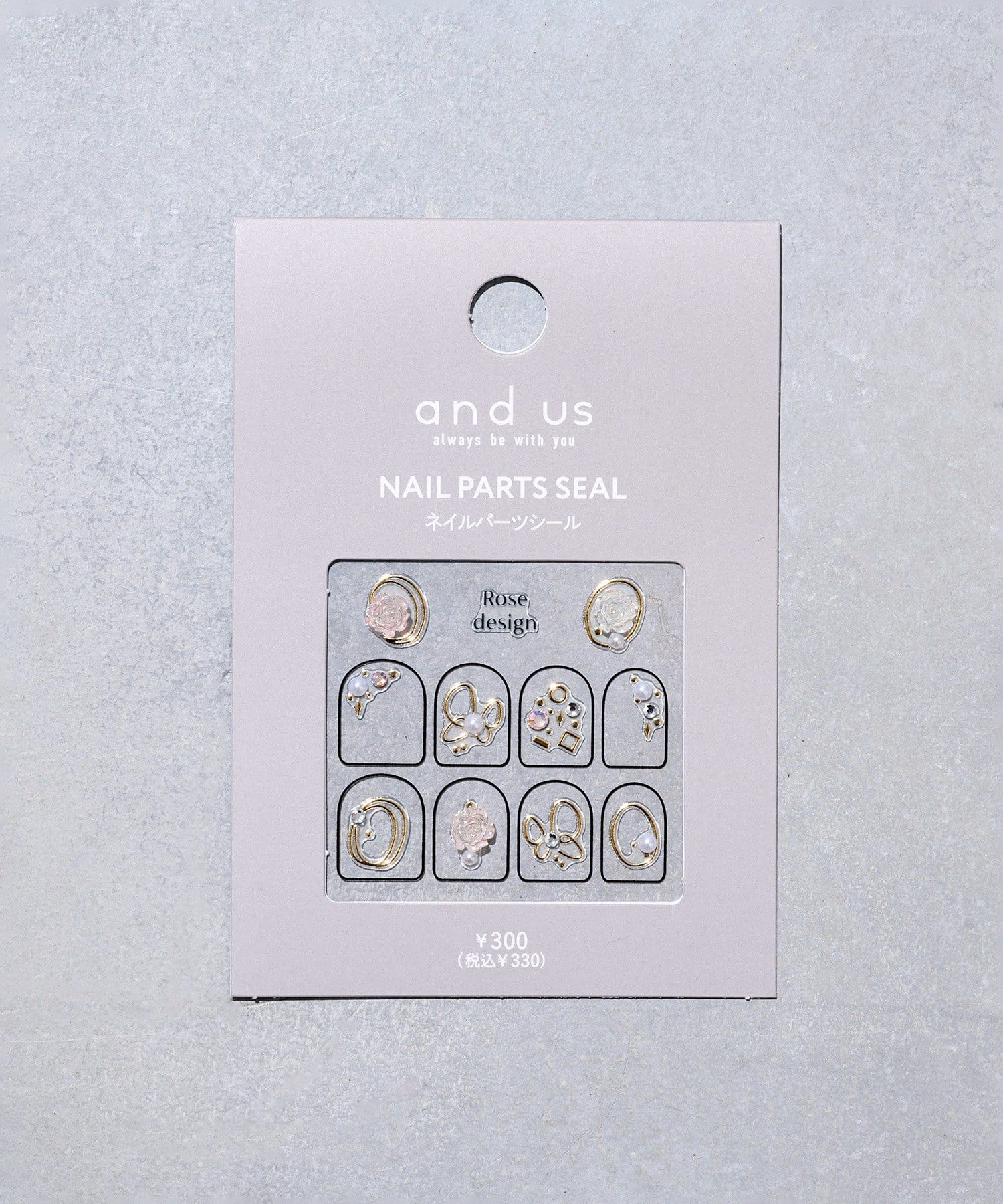 3COINS(スリーコインズ) ネイルパーツシール／and us