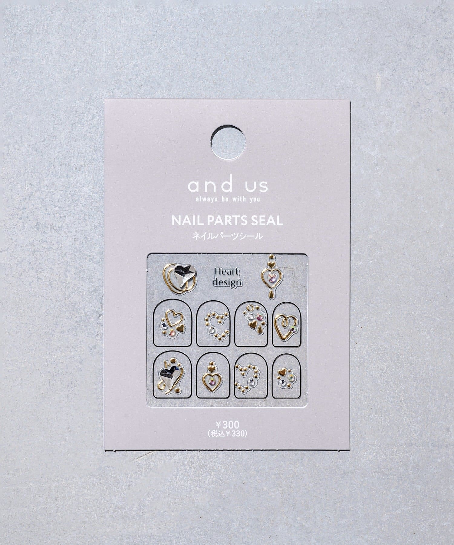 3COINS(スリーコインズ) ネイルパーツシール／and us