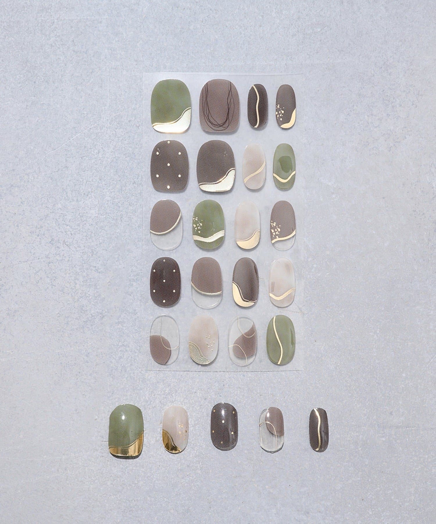 3COINS(スリーコインズ) セミハードジェルネイルシールハンド／and us