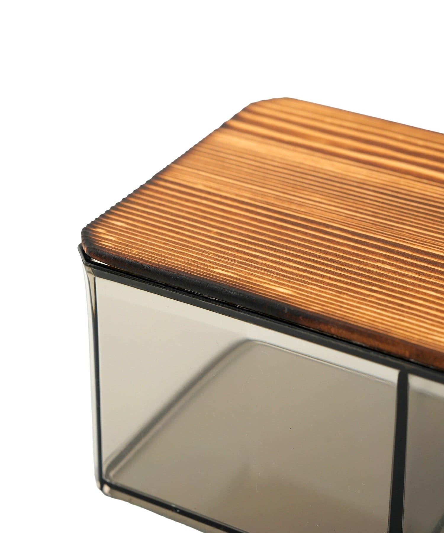 3COINS(スリーコインズ) 仕切り付き収納クリアケース／and us