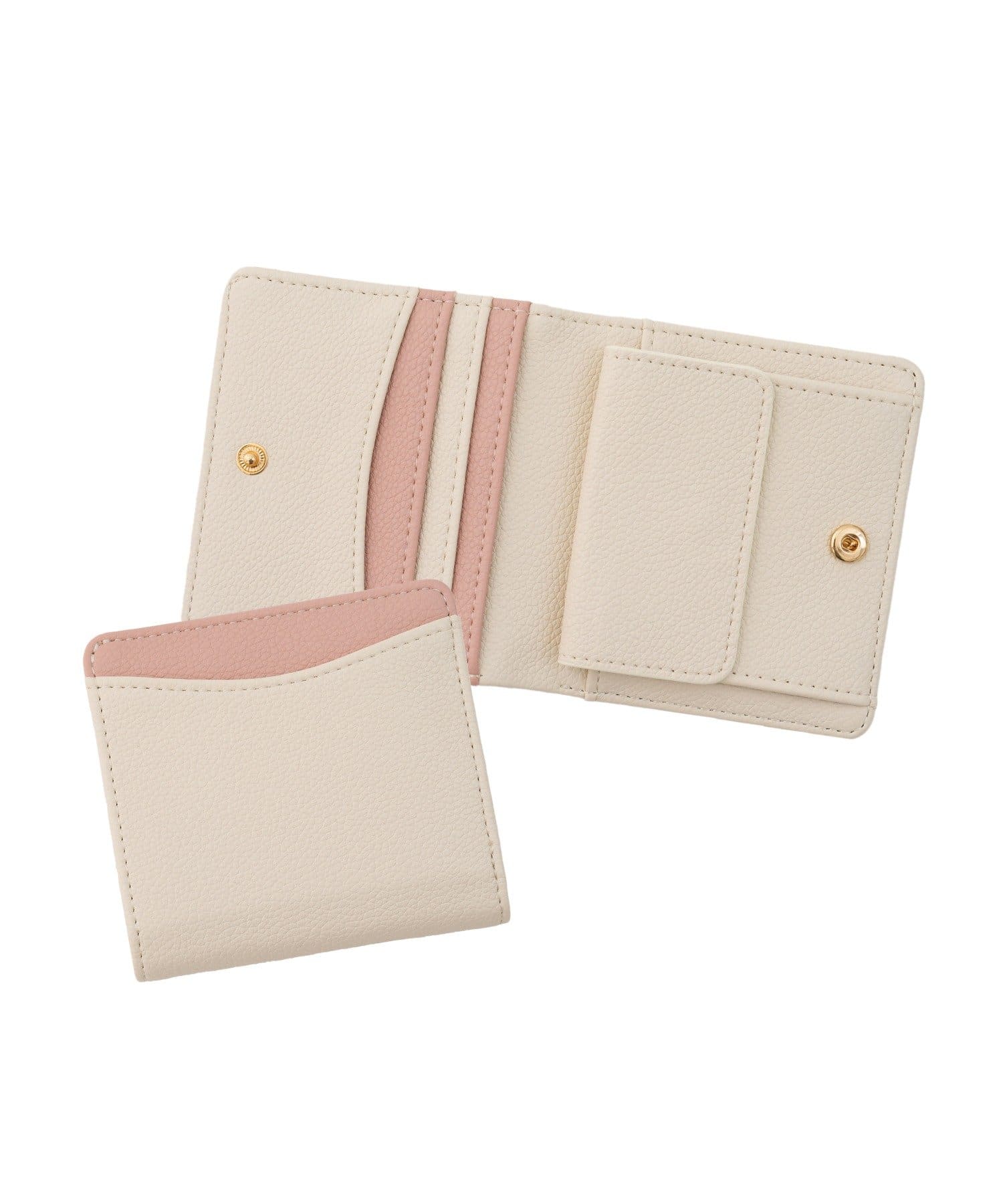 3COINS(スリーコインズ) 2つ折りバイカラーウォレット