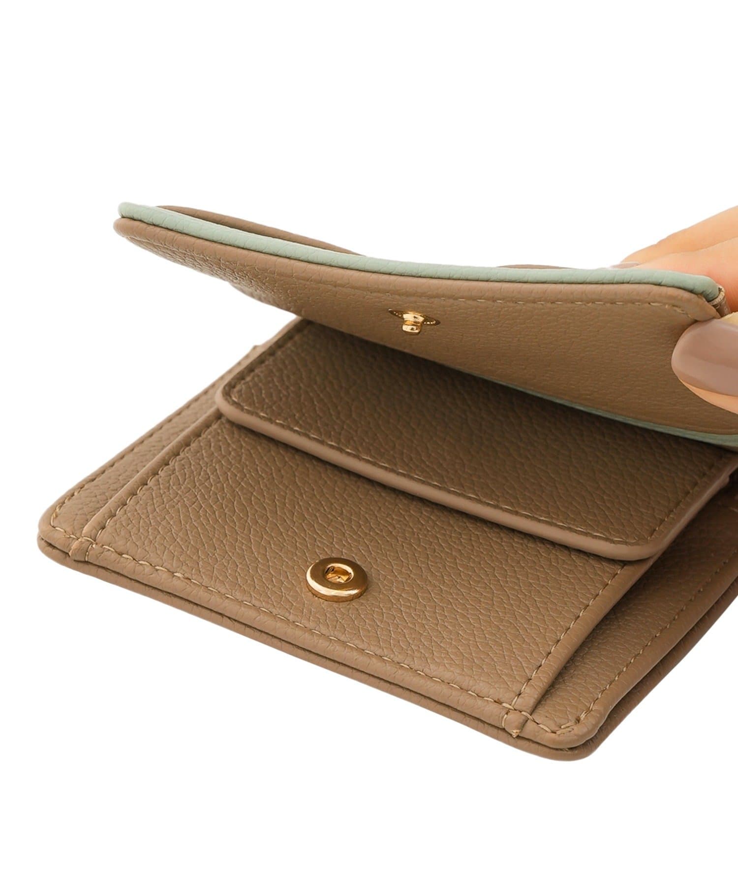 3COINS(スリーコインズ) 2つ折りバイカラーウォレット