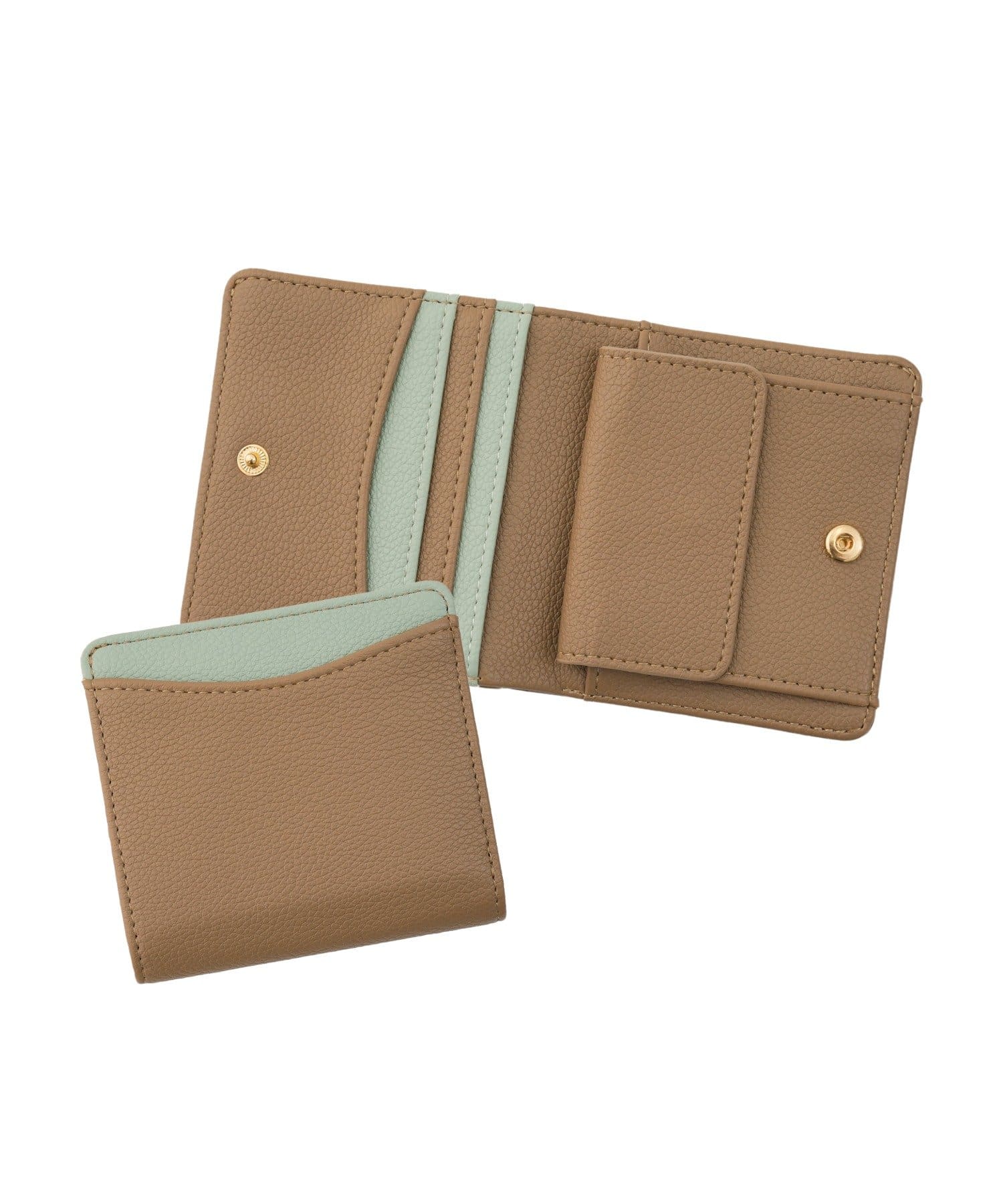 3COINS(スリーコインズ) 2つ折りバイカラーウォレット