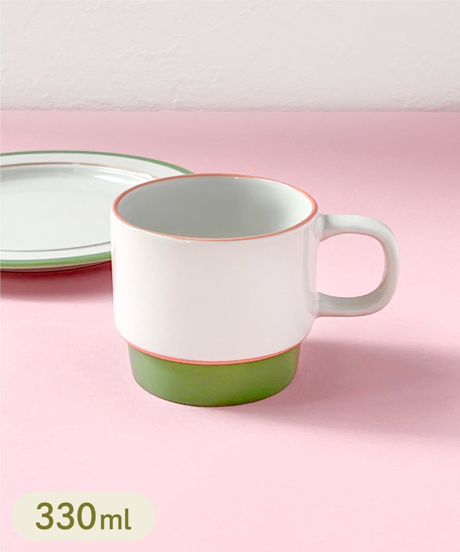 3COINS(スリーコインズ) ラインマグ：330ml