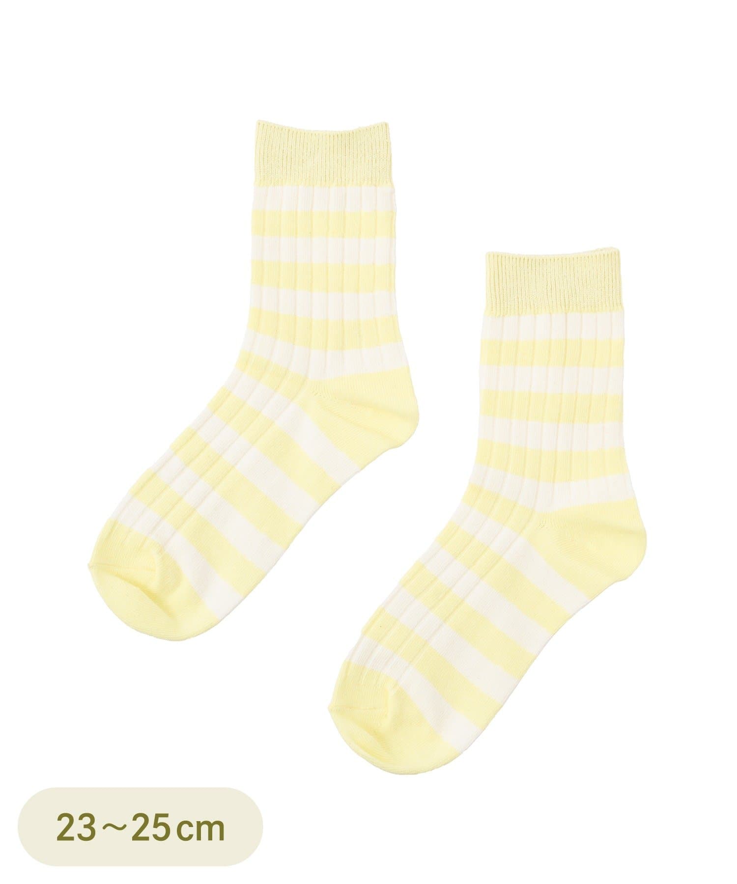 3COINS(スリーコインズ) ボーダーソックス