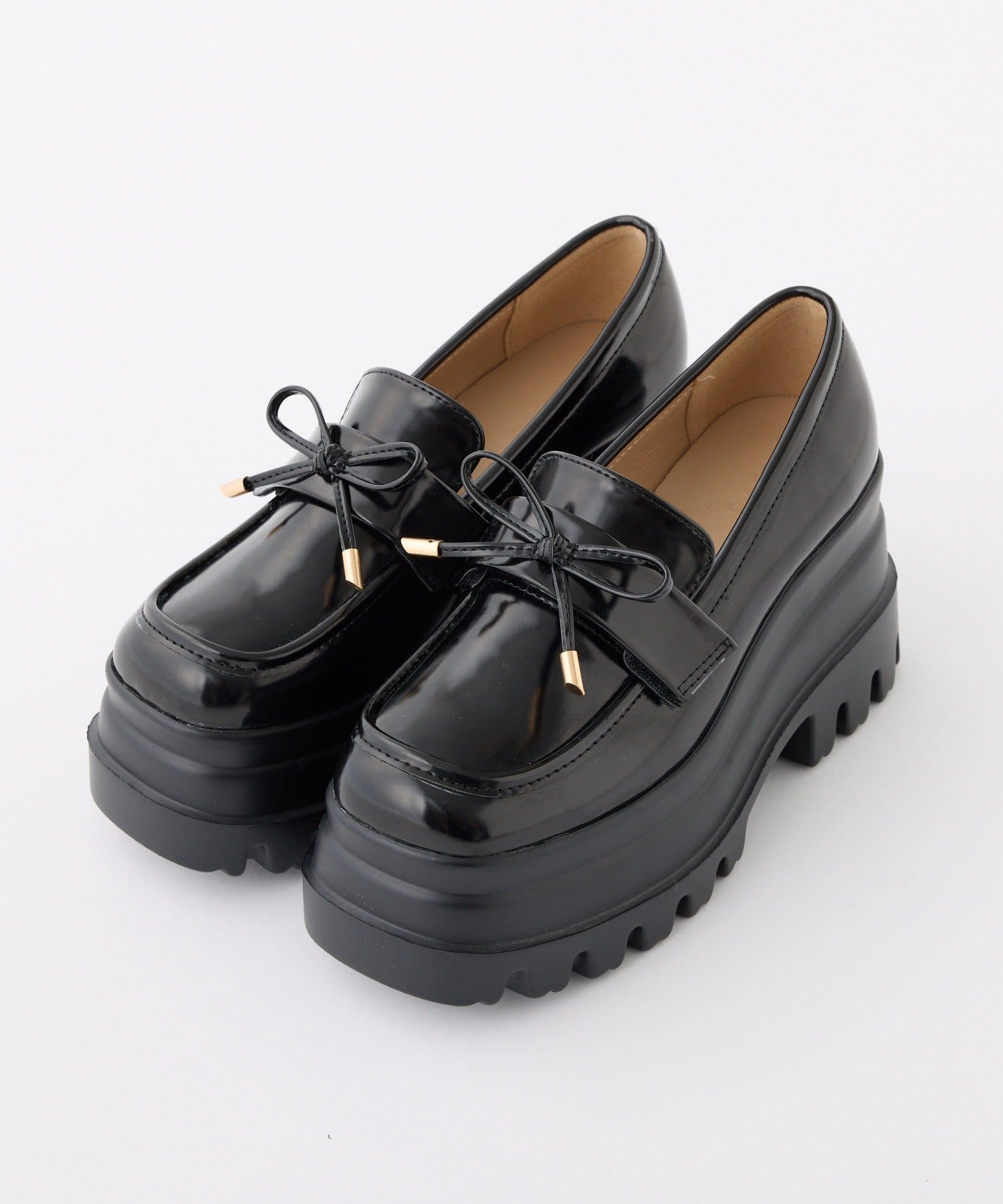 one after another NICE CLAUP(ワンアフターアナザー ナイスクラップ) 【２WAY仕様】マイナス3キロ見え厚底ローファー