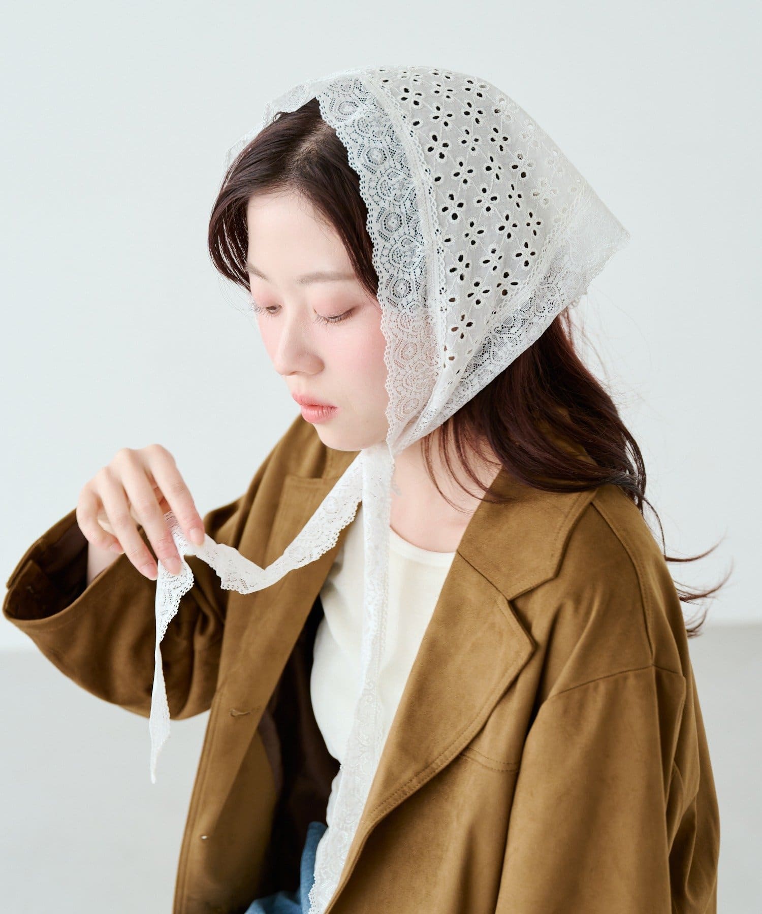 Kastane(カスタネ) レースタイアップスカーフ