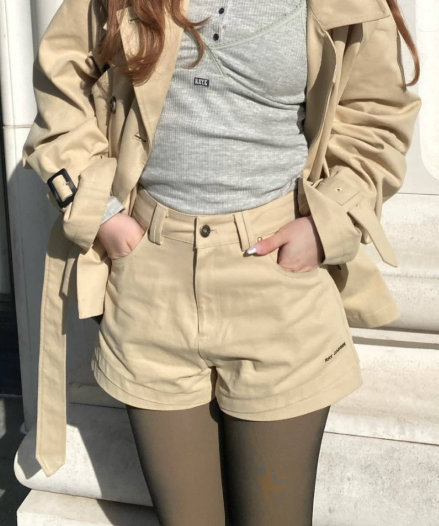 RAY CASSIN(レイカズン) ツイルマイクロミニショートパンツ