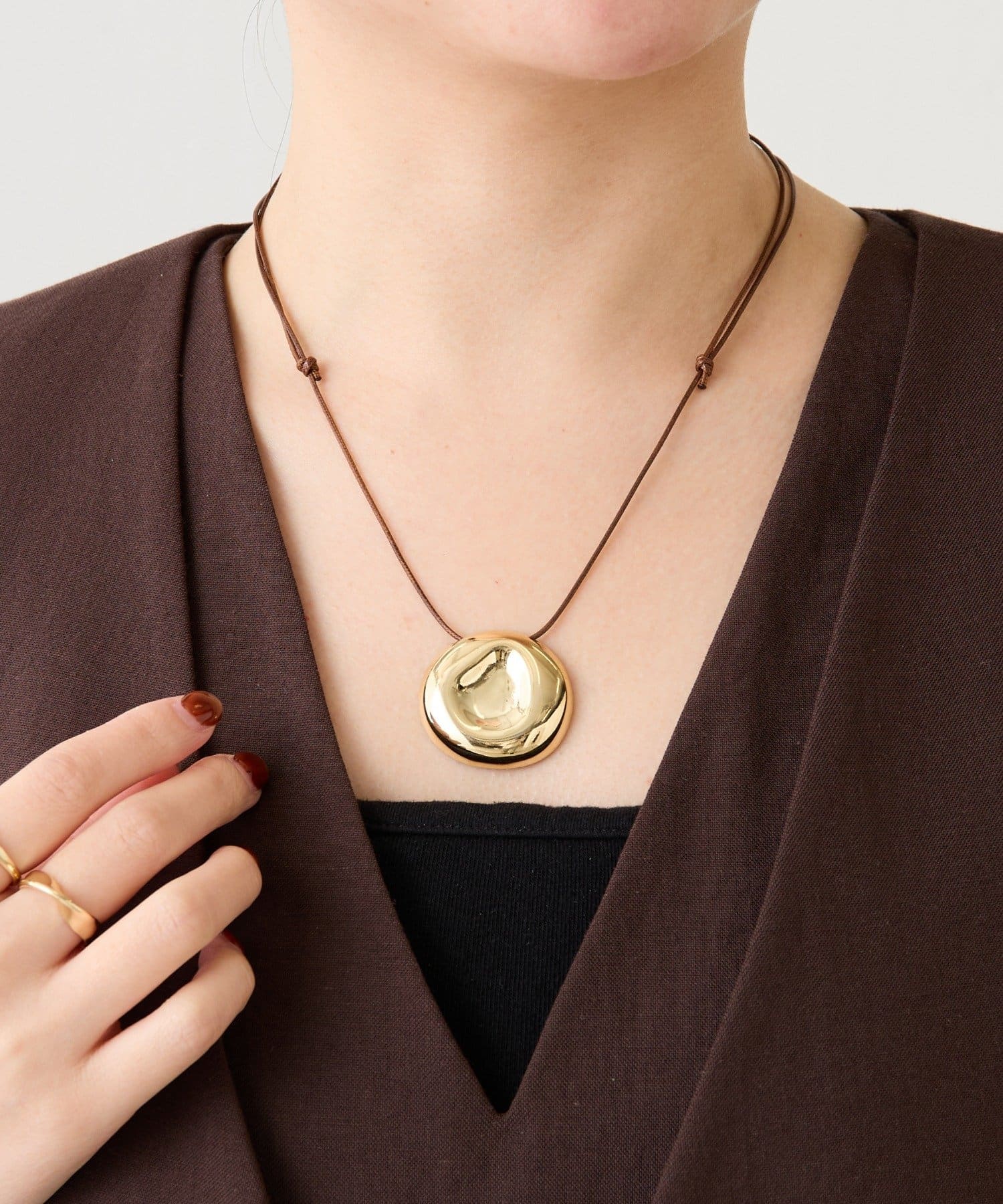 COLLAGE GALLARDAGALANTE(コラージュ ガリャルダガランテ) 【PAPILLONNER/パピヨネ】ラウンドコードネックレス