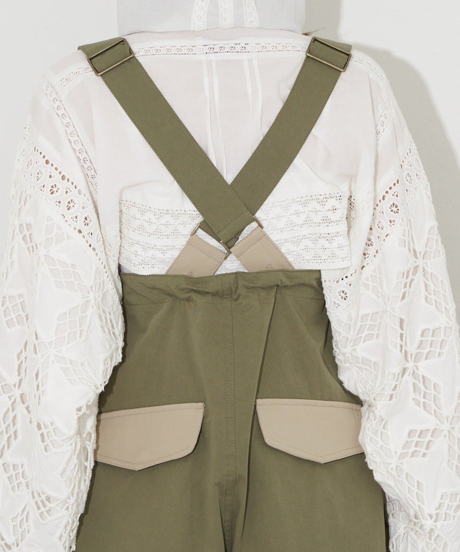 CIAOPANIC(チャオパニック) 【UNESS/ユーネス】サスペンダー付ワイドカーゴパンツ/サロペット