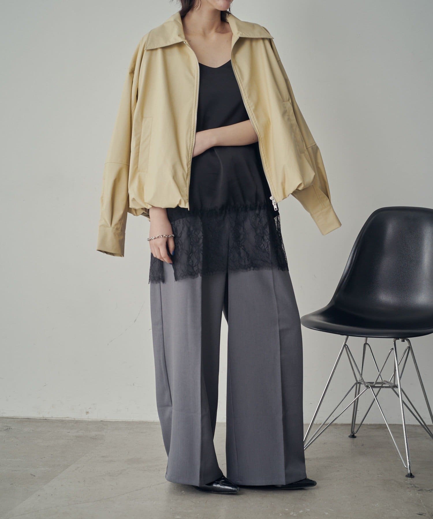 -goocy-(グーシー) サテンレースキャミ