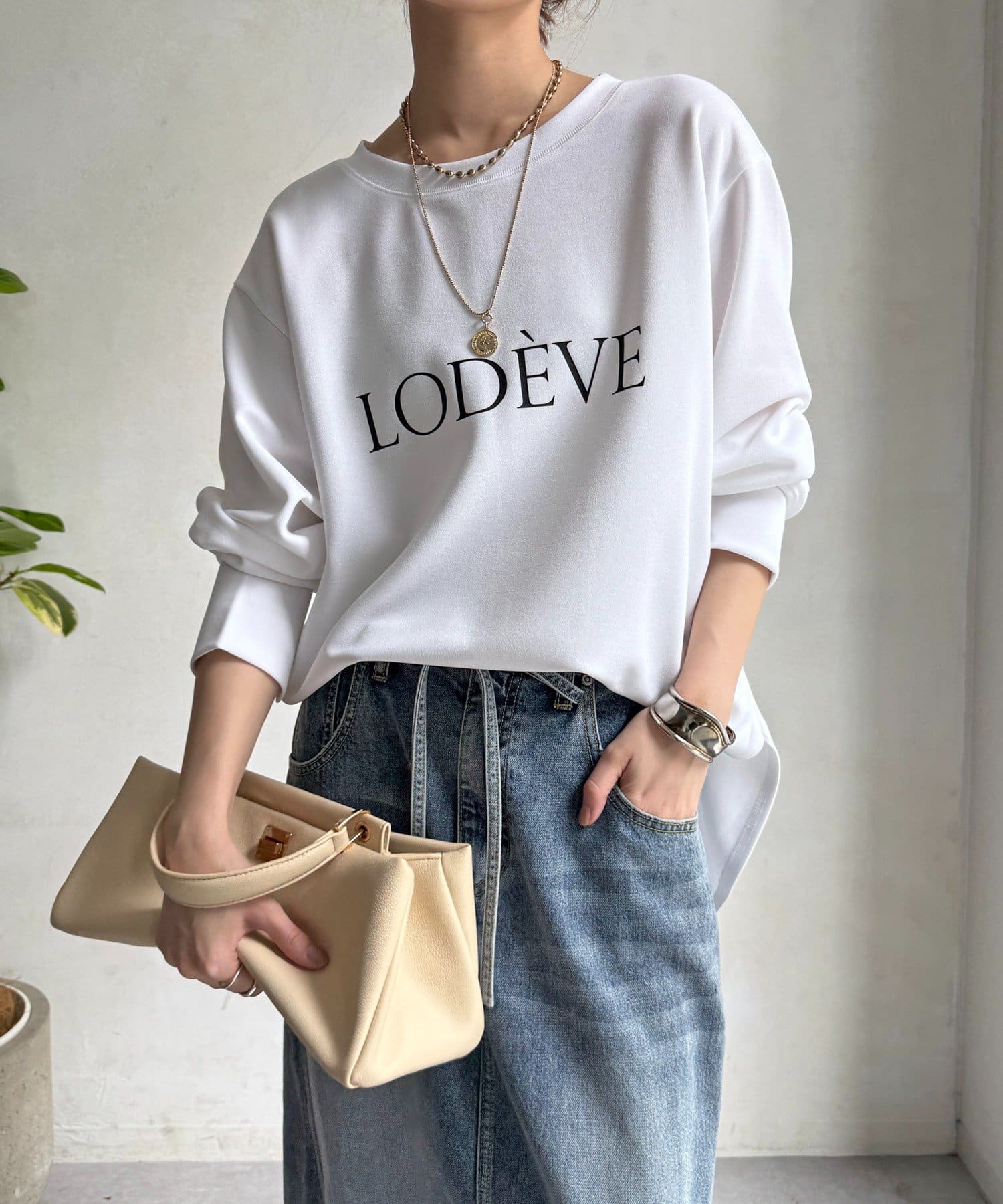 カットジョーゼットLODEVEロゴTEEブラウス | DOUDOU(ドゥドゥ