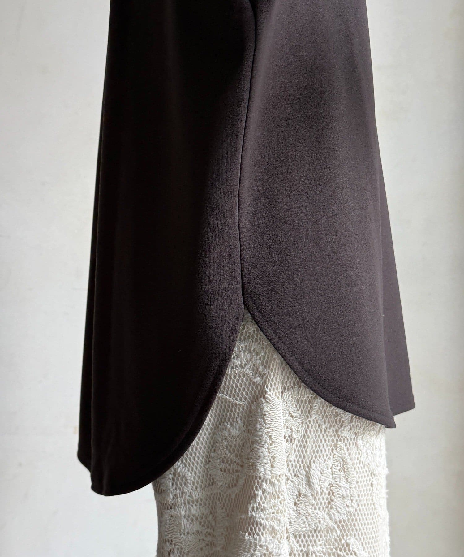 DOUDOU(ドゥドゥ) カットジョーゼットLODEVEロゴTEEブラウス