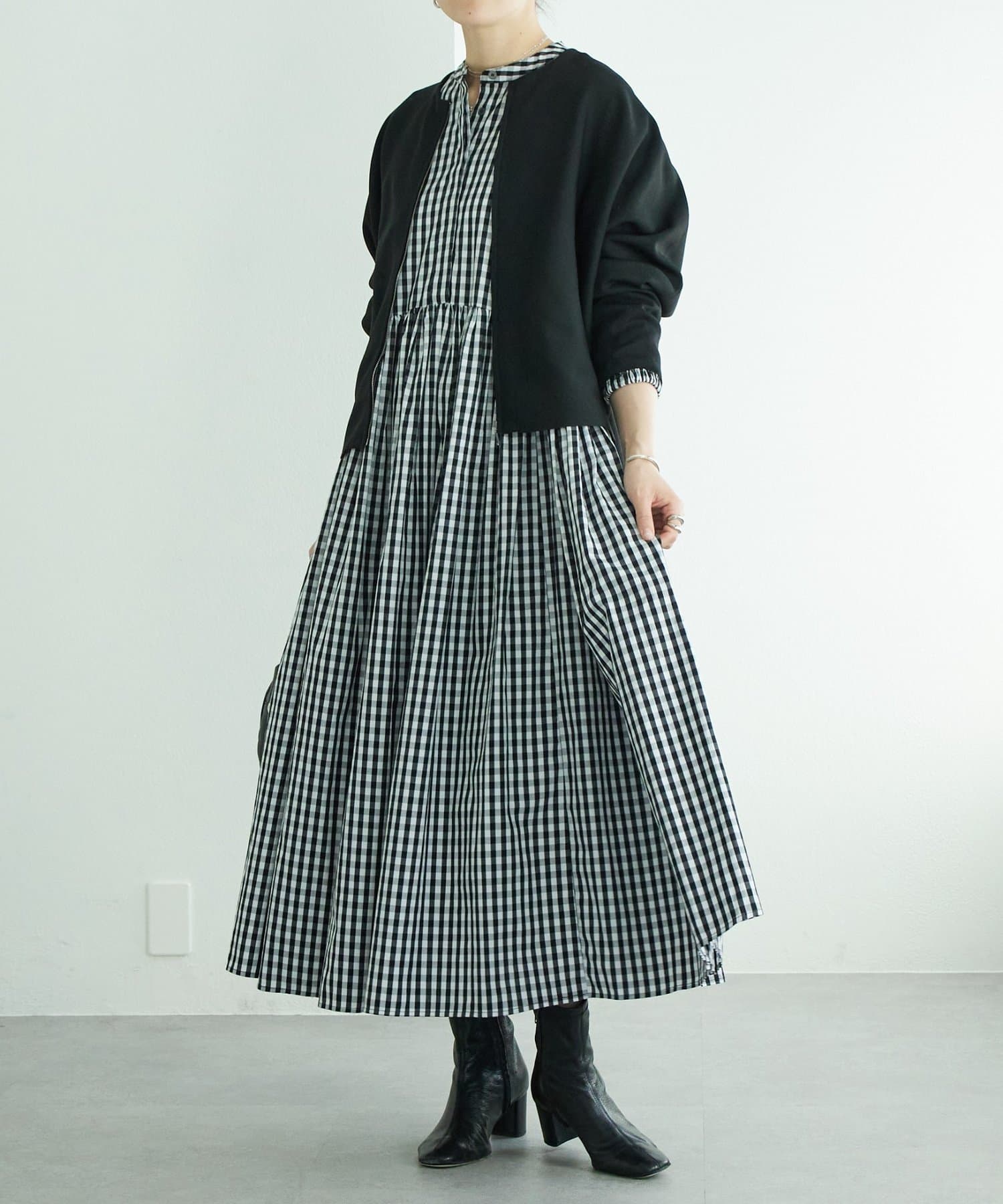 BEARDSLEY(ビアズリー) 《1/23(金)11：00予約開始》先染めギャザーワンピース