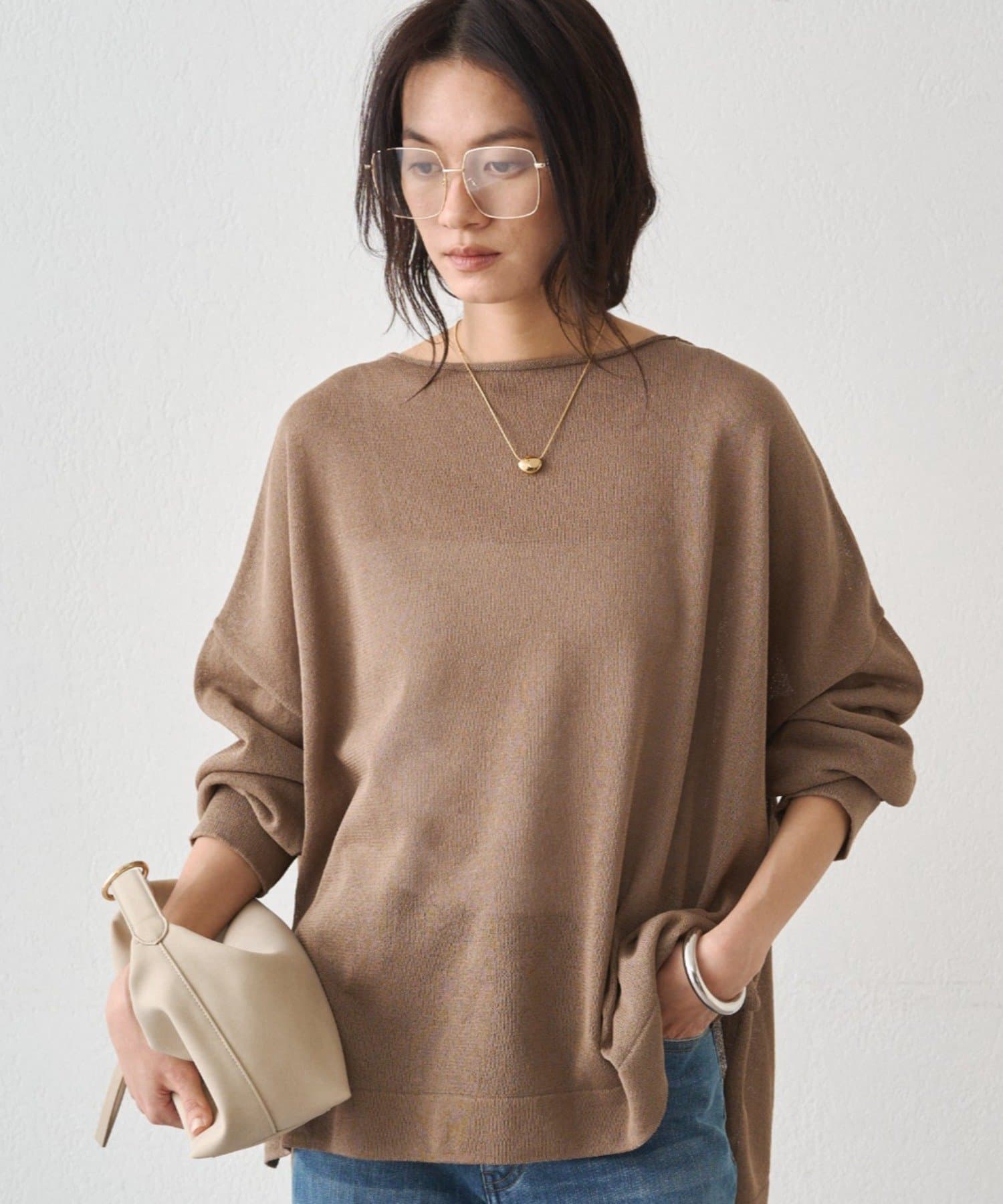 LOUNGEDRESS(ラウンジドレス) 和紙天竺ニット