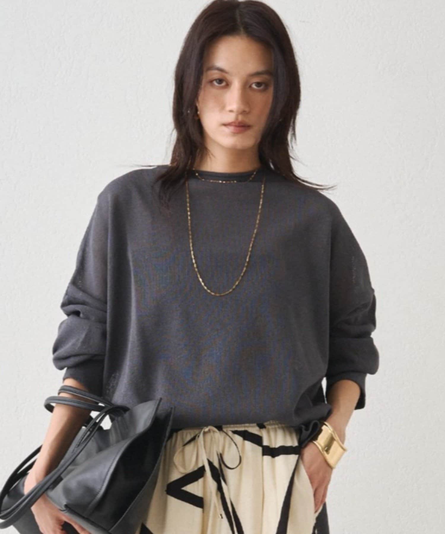 LOUNGEDRESS(ラウンジドレス) 和紙天竺ニット