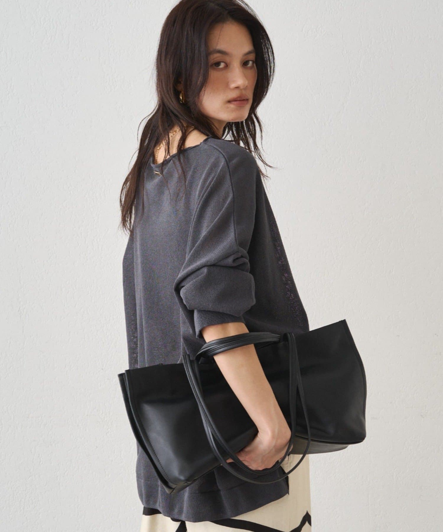 LOUNGEDRESS(ラウンジドレス) 和紙天竺ニット