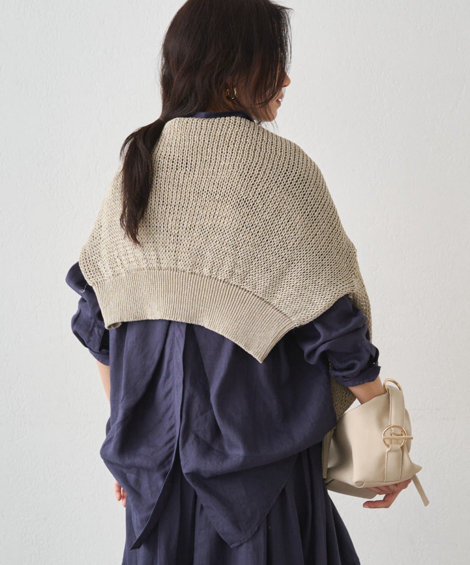 LOUNGEDRESS(ラウンジドレス) リネンバックタイシャツ