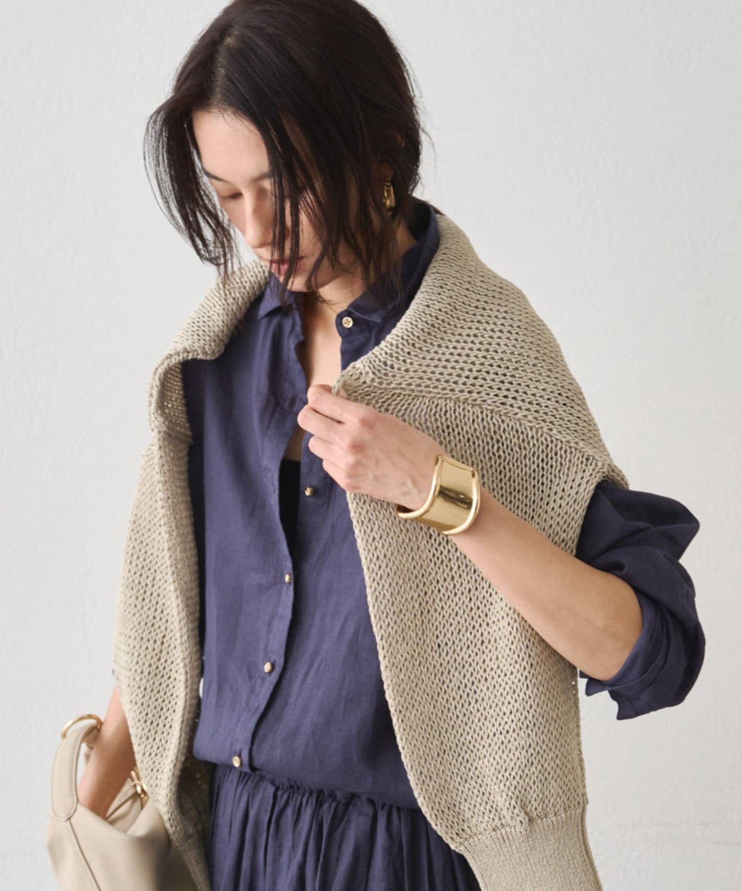 LOUNGEDRESS(ラウンジドレス) リネンバックタイシャツ