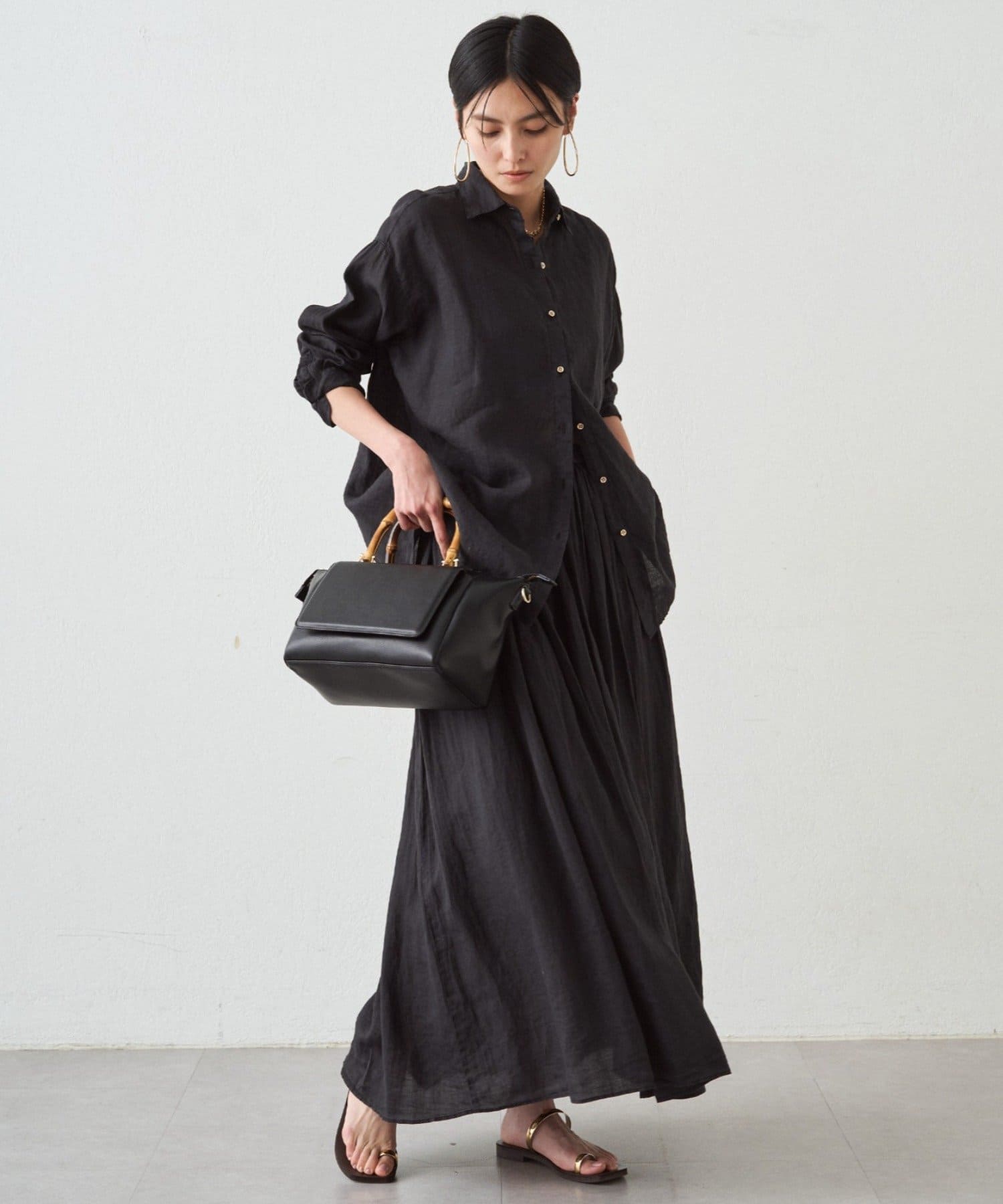 LOUNGEDRESS(ラウンジドレス) 《累計販売2万枚/名品アイテム》リネンバックタイシャツ