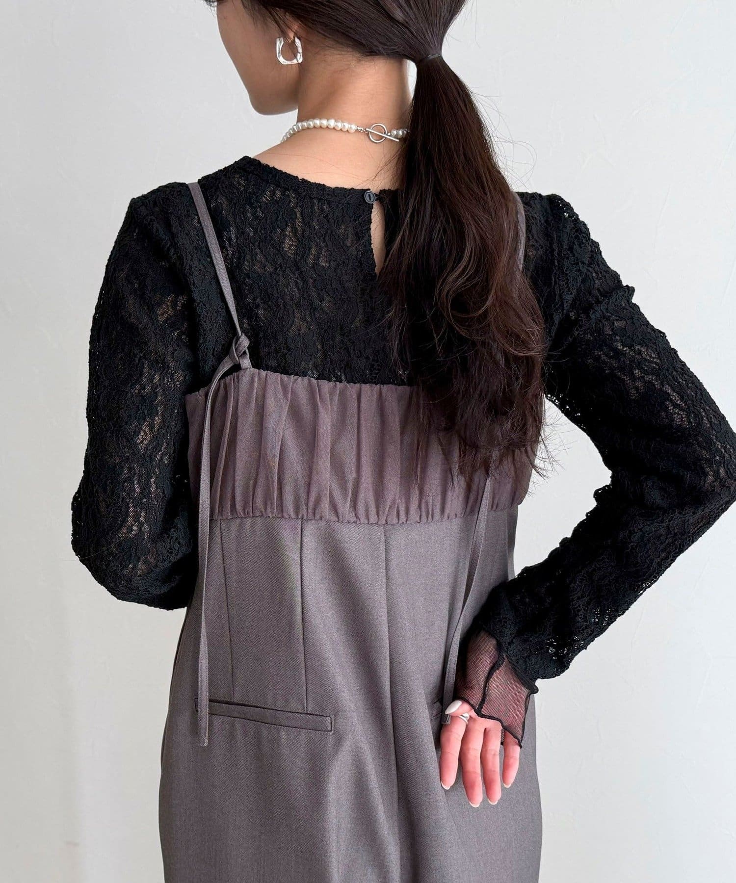 FREDY & GLOSTER(フレディ アンド グロスター) チュールレイヤードレースロンＴ