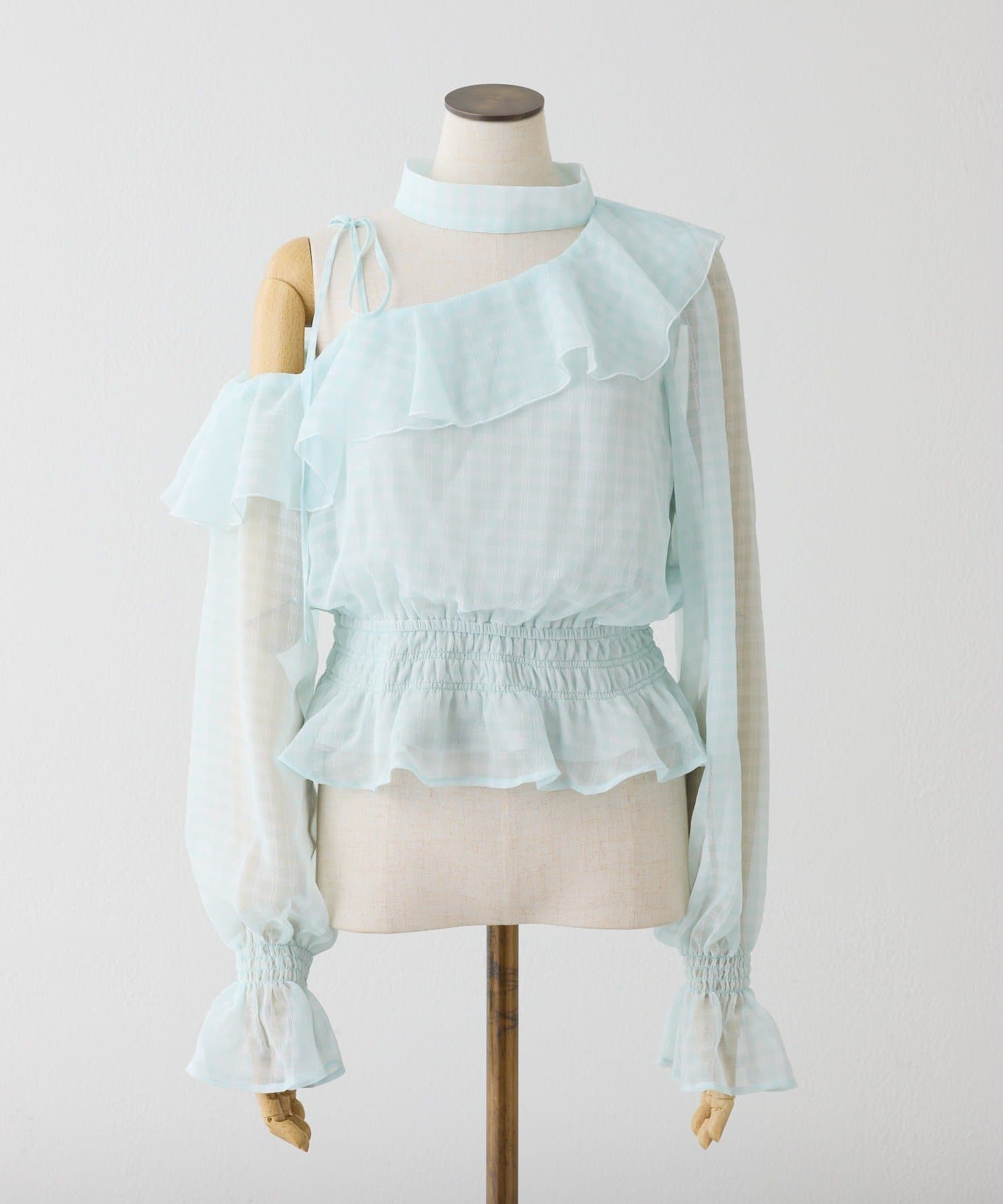 one after another NICE CLAUP(ワンアフターアナザー ナイスクラップ) 2WAYワンショルブラウス