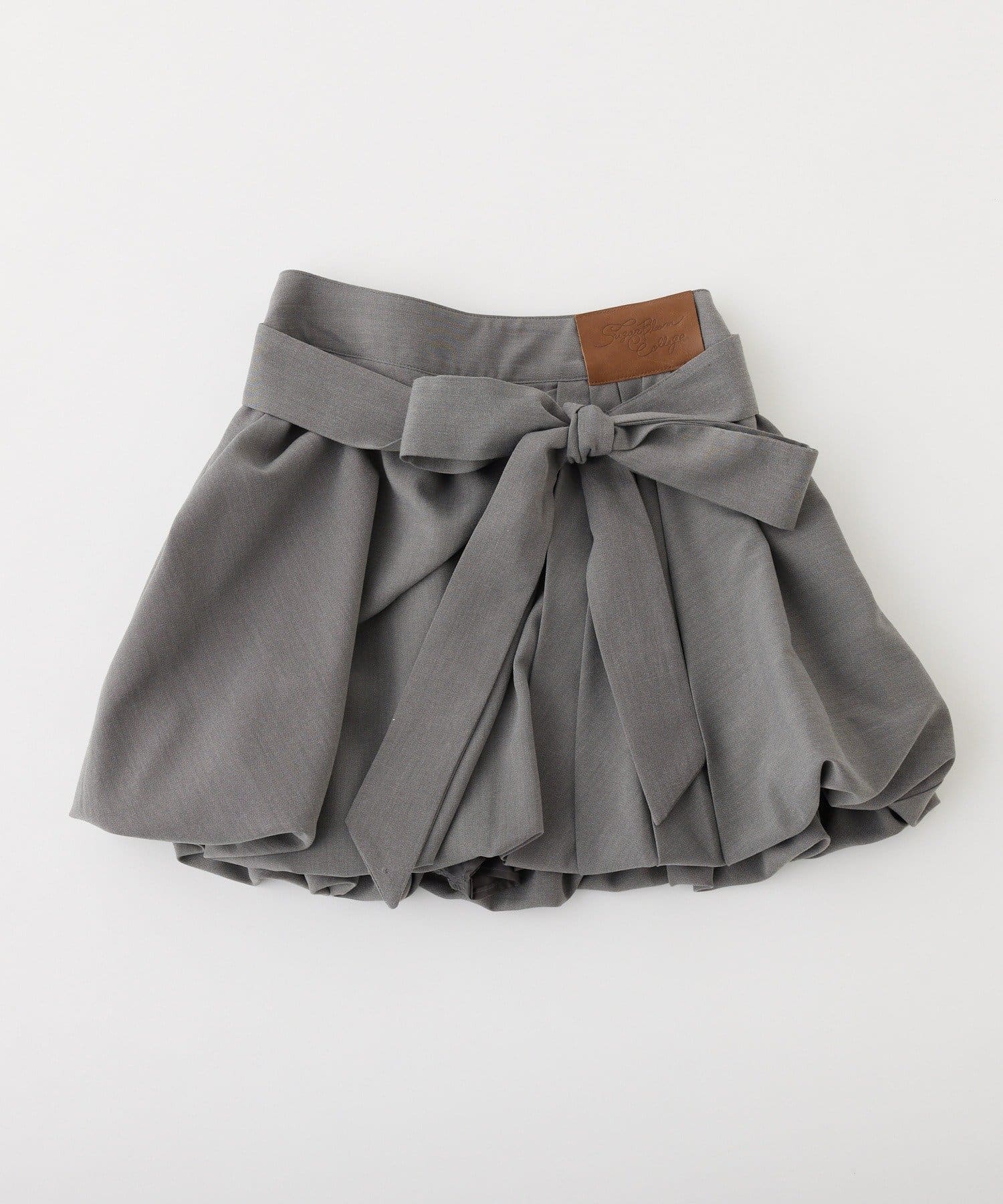 one after another NICE CLAUP(ワンアフターアナザー ナイスクラップ) 【サイズ展開あり】バルーンミニスカート／パッチつき