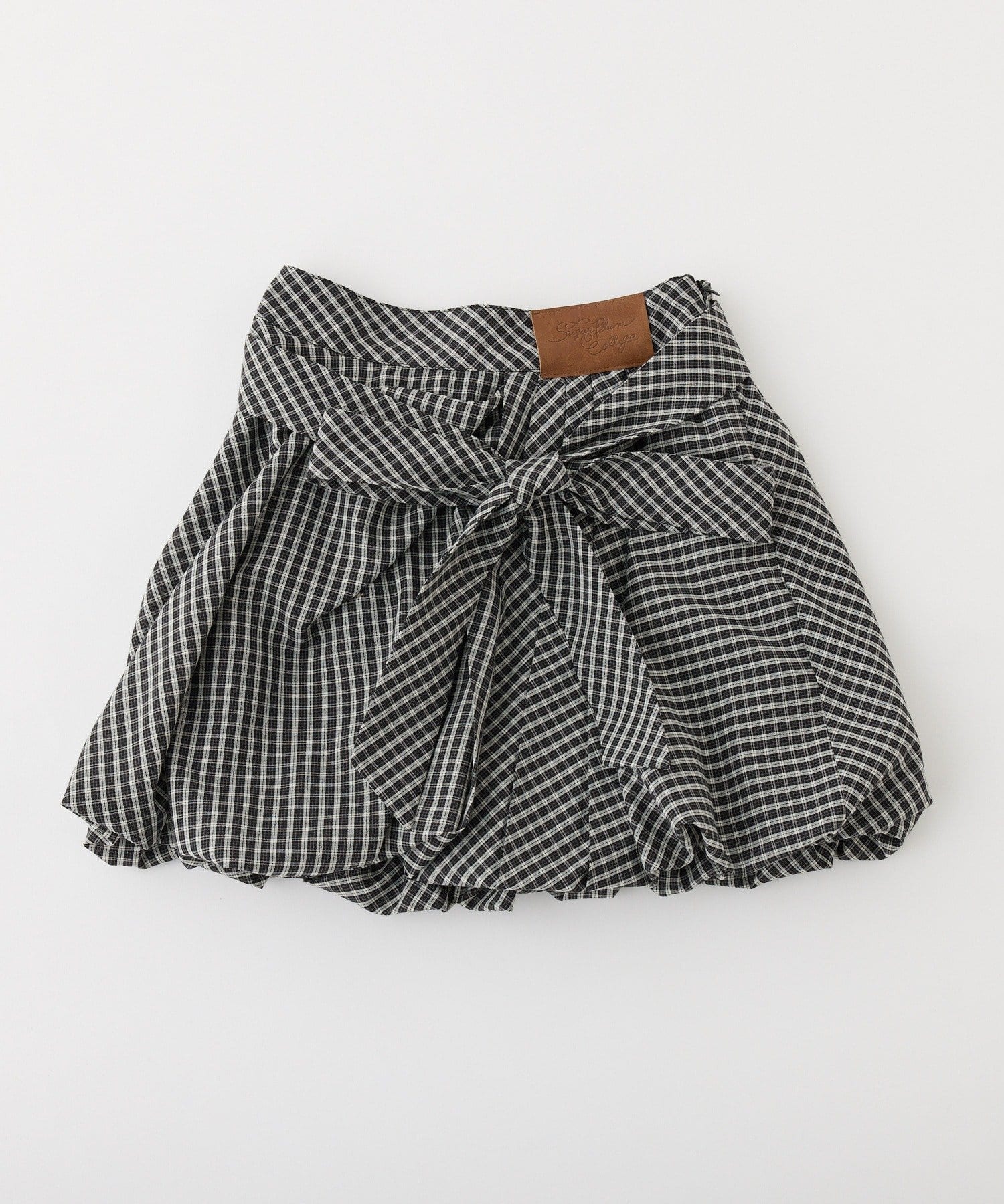 one after another NICE CLAUP(ワンアフターアナザー ナイスクラップ) 【サイズ展開あり】バルーンミニスカート／パッチつき